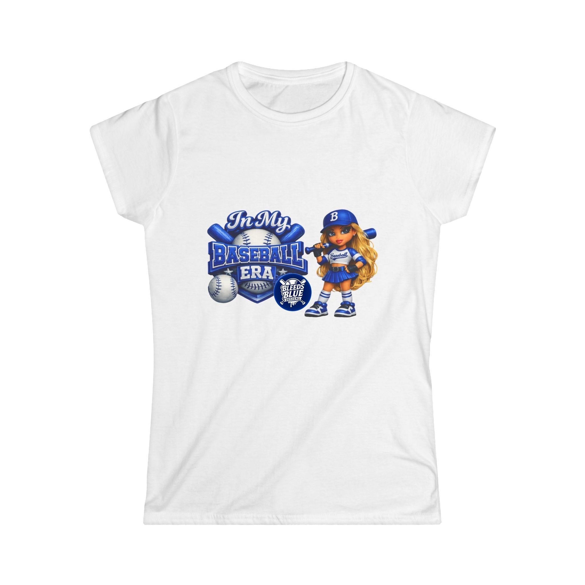 In My Baseball Era Women's Tee — Cute Girl Baseball Graphic Shirt