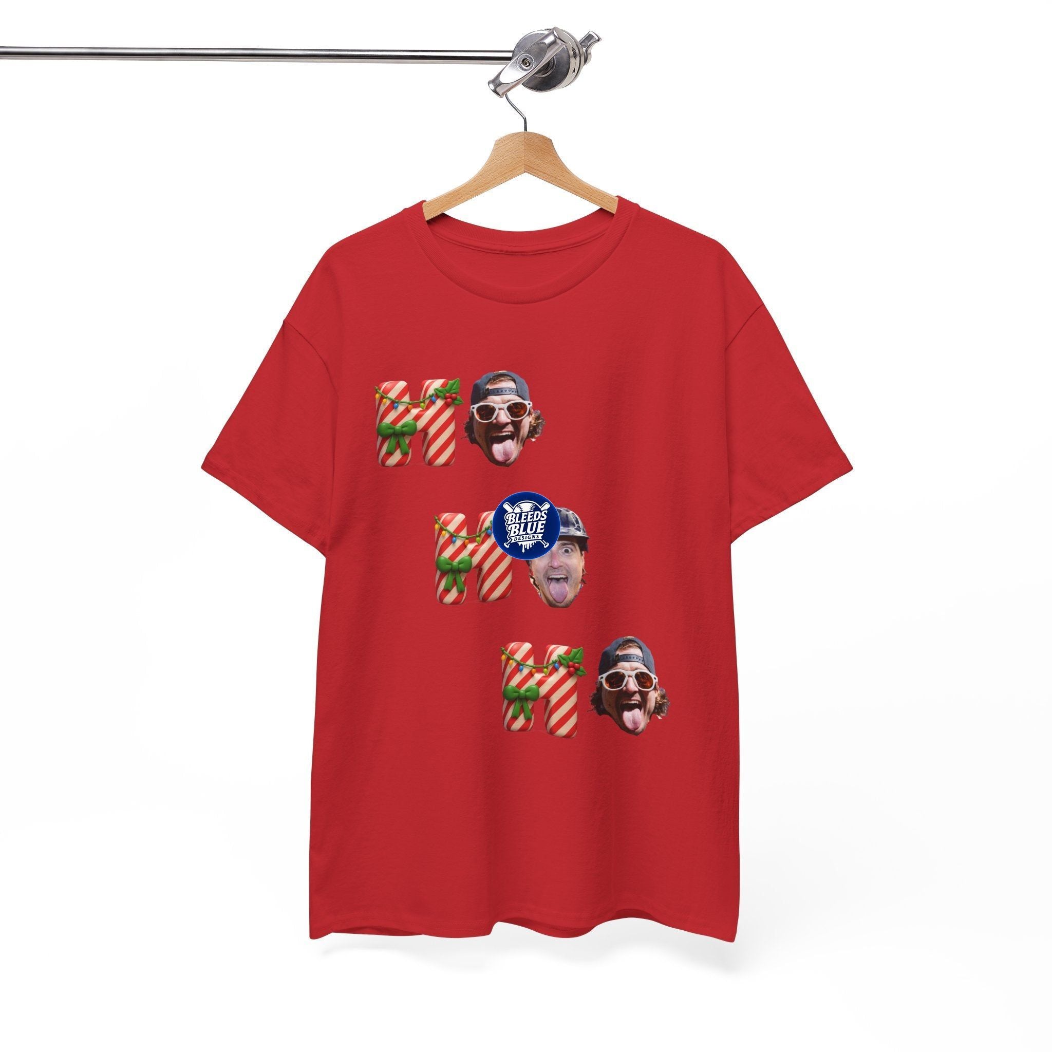 Holiday Kike Ho Ho Ho Tee Shirt - Unisex Heavy Cotton Casual Fit
