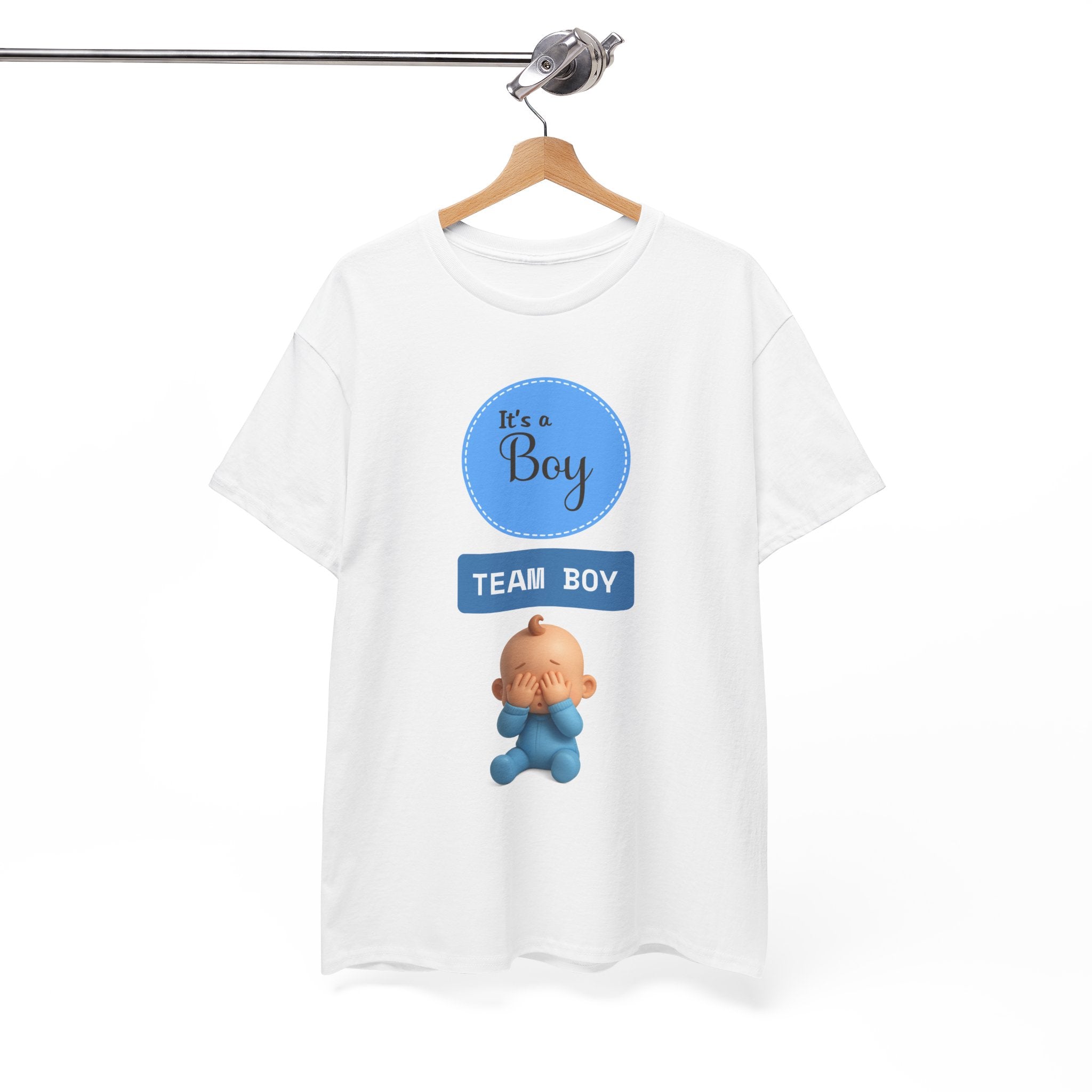 It’s a Boy "Team Boy" Baby Guess Tee — Gender Reveal/Newborn Announcement T-Shirt