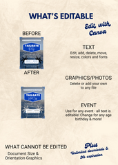 LA Tailgate Party Editable Invitation (Portrait)