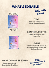 Baby Guess Gender Reveal Editable Invitation (Portrait)