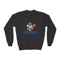 Blue Crew Koala Mascot Sweatshirt — Youth Crewneck Sweatshirt