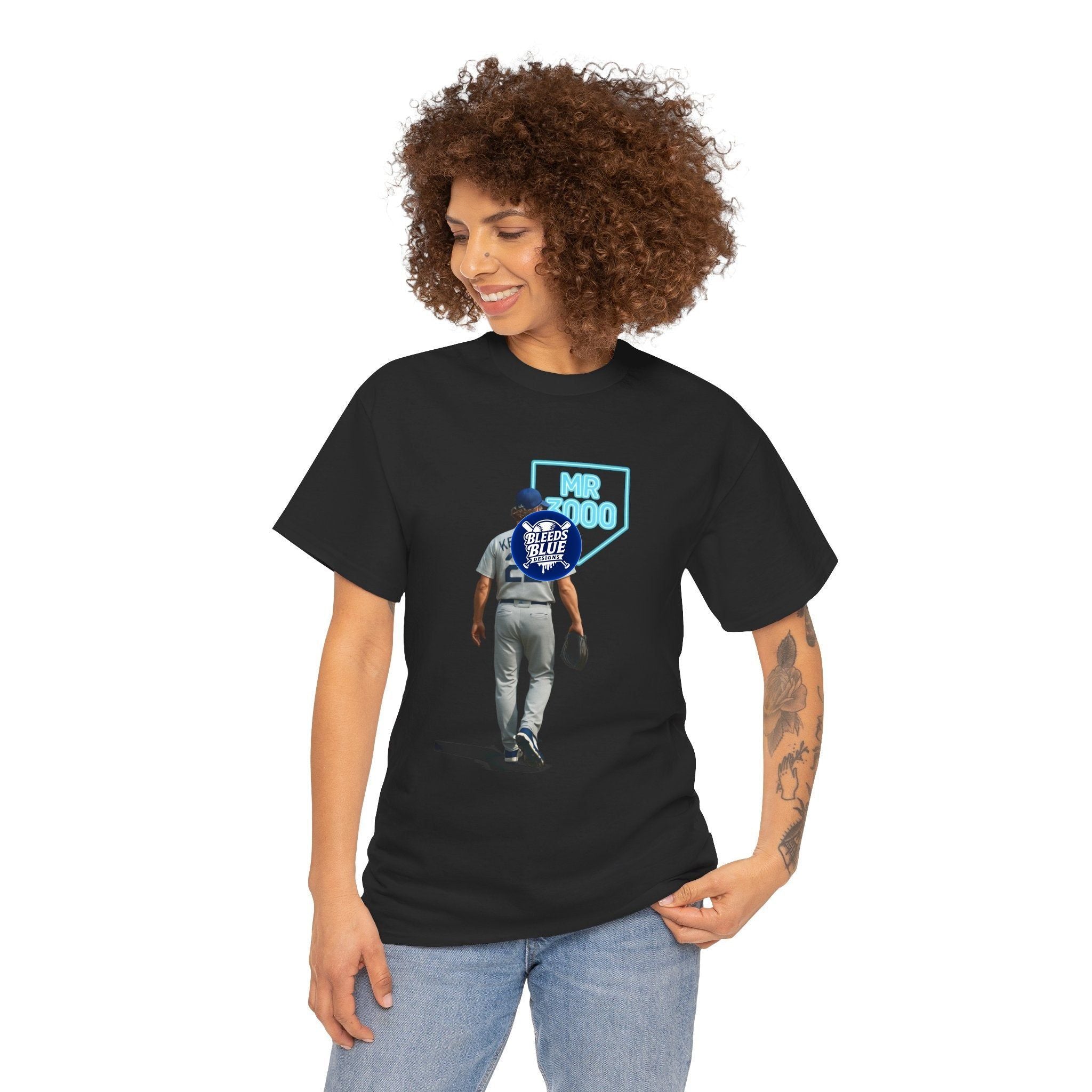 Dodgers Kershaw Mr 3000 K Tee Shirt - Unisex Heavy Cotton Casual Fit