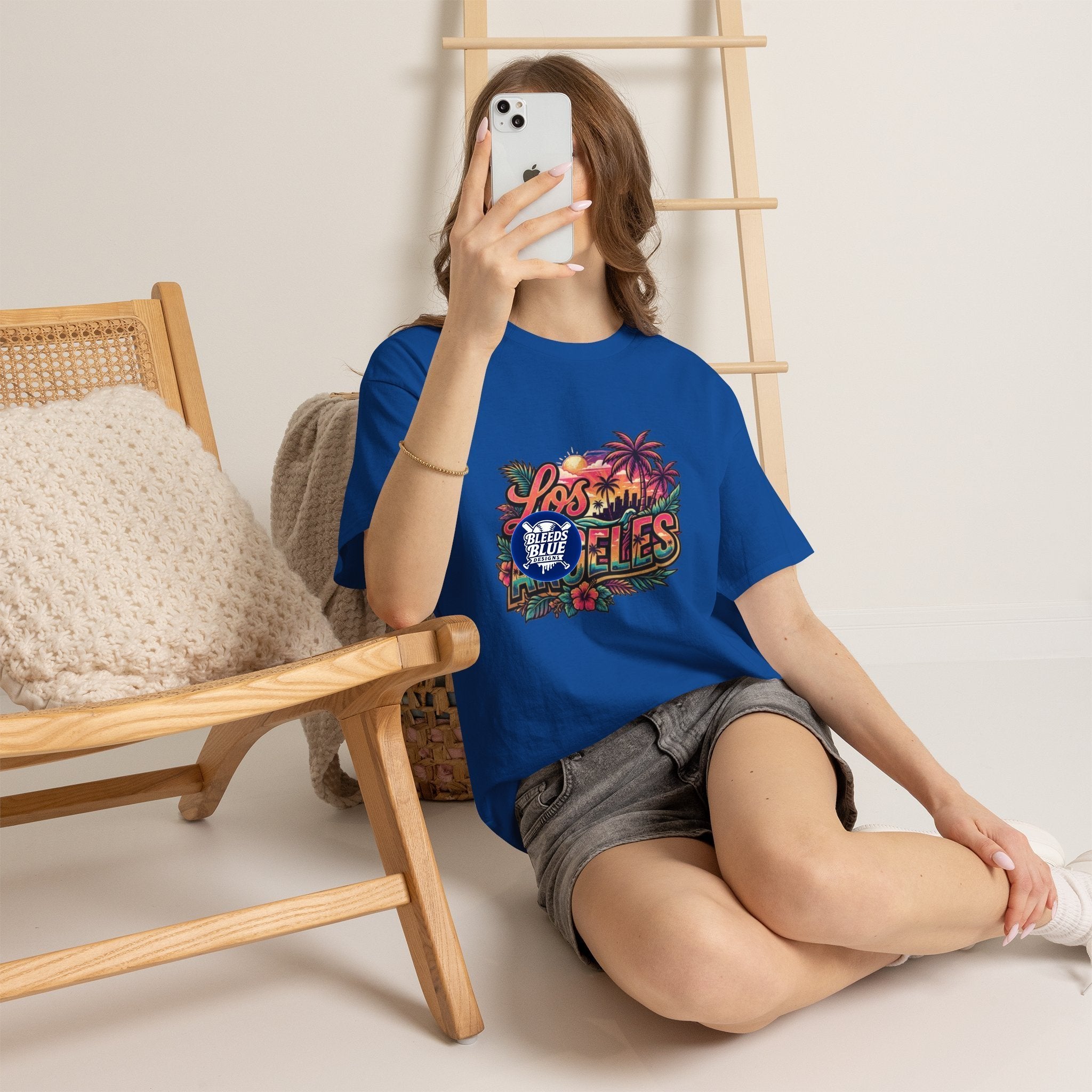 Los Angeles Vintage Sunset Palm Tree Tee
