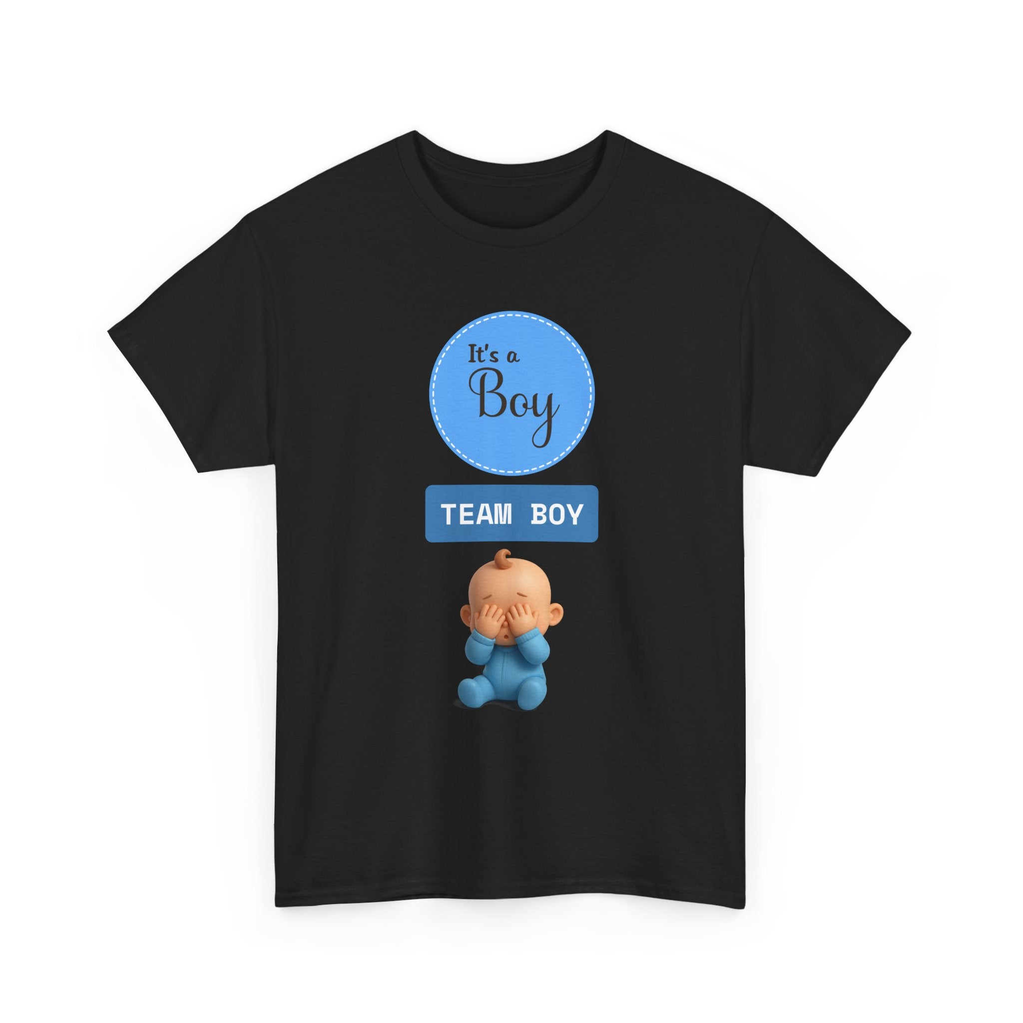 It’s a Boy "Team Boy" Baby Guess Tee — Gender Reveal/Newborn Announcement T-Shirt