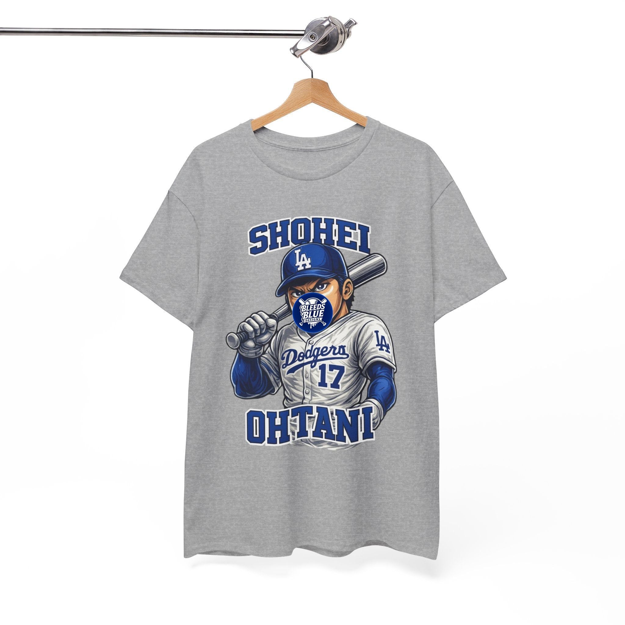Shohei Ohtani Dodgers Baseball Tee — Player Illustration Jersey Top