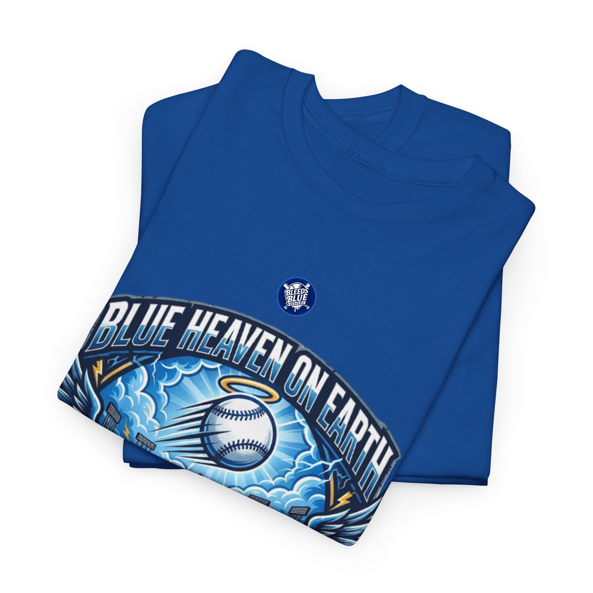 Blue Heaven on Earth Dodgers Stadium T-Shirt — Vintage Baseball Fan Tee