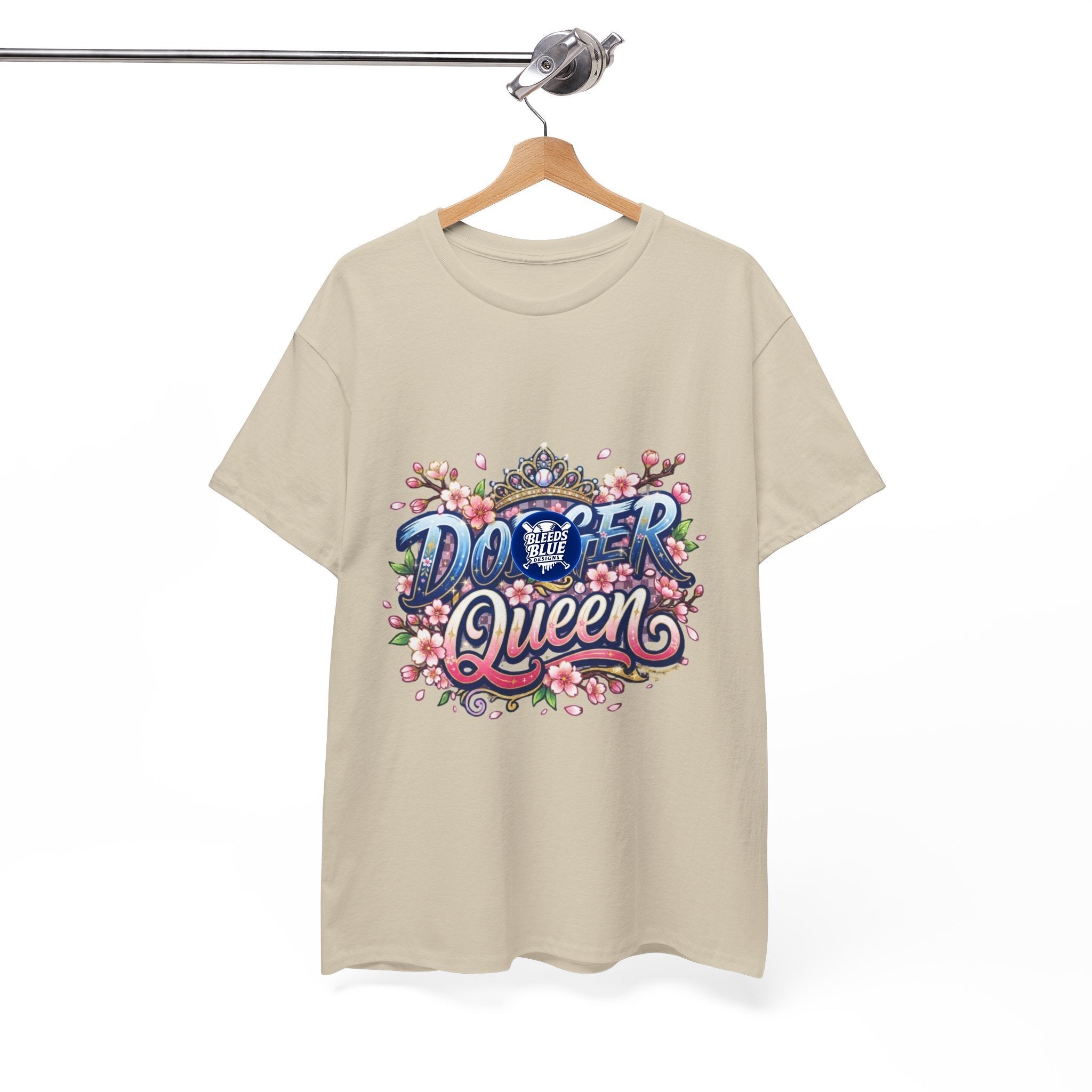 Dodger Queen Cherry Blossom Baseball Tee