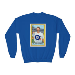 El Tricampeón Lotería Card Kershaw Team Pride - Youth Crewneck Sweatshirt