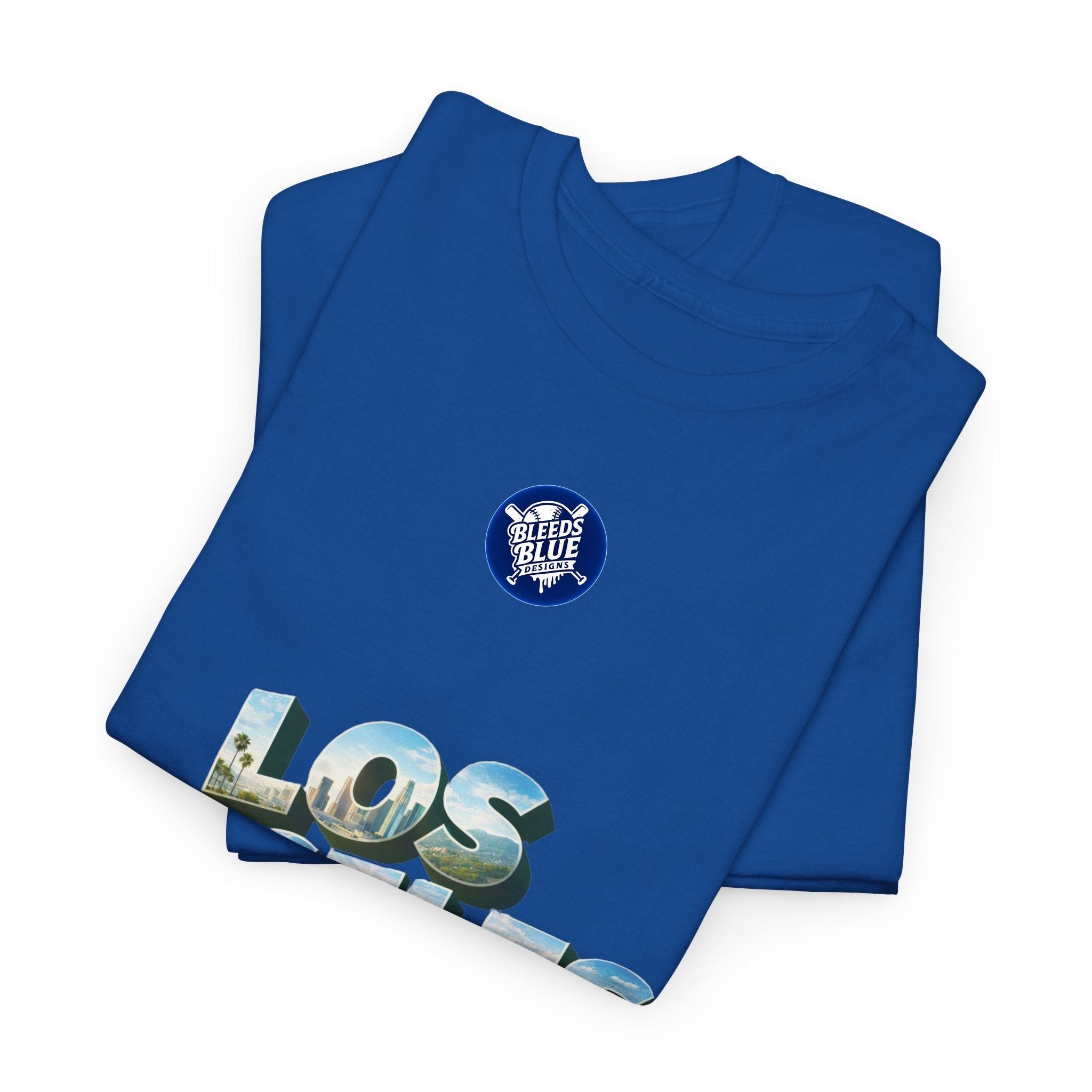 Los Angeles Photo-Block Tee — Retro Cityscape Graphic T-Shirt