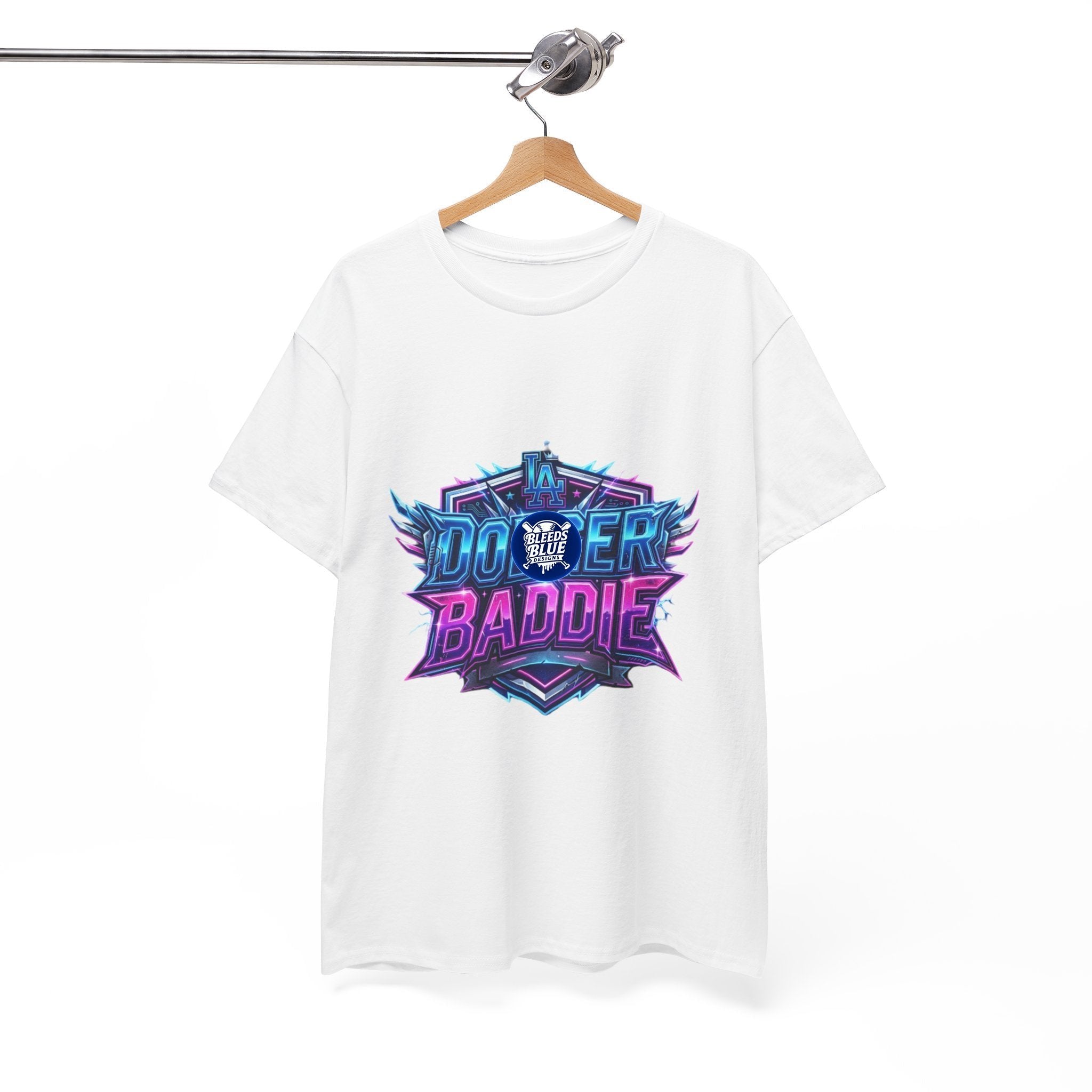 Dodger Baddie T-Shirt — 80's Neon Gaming Logo Tee