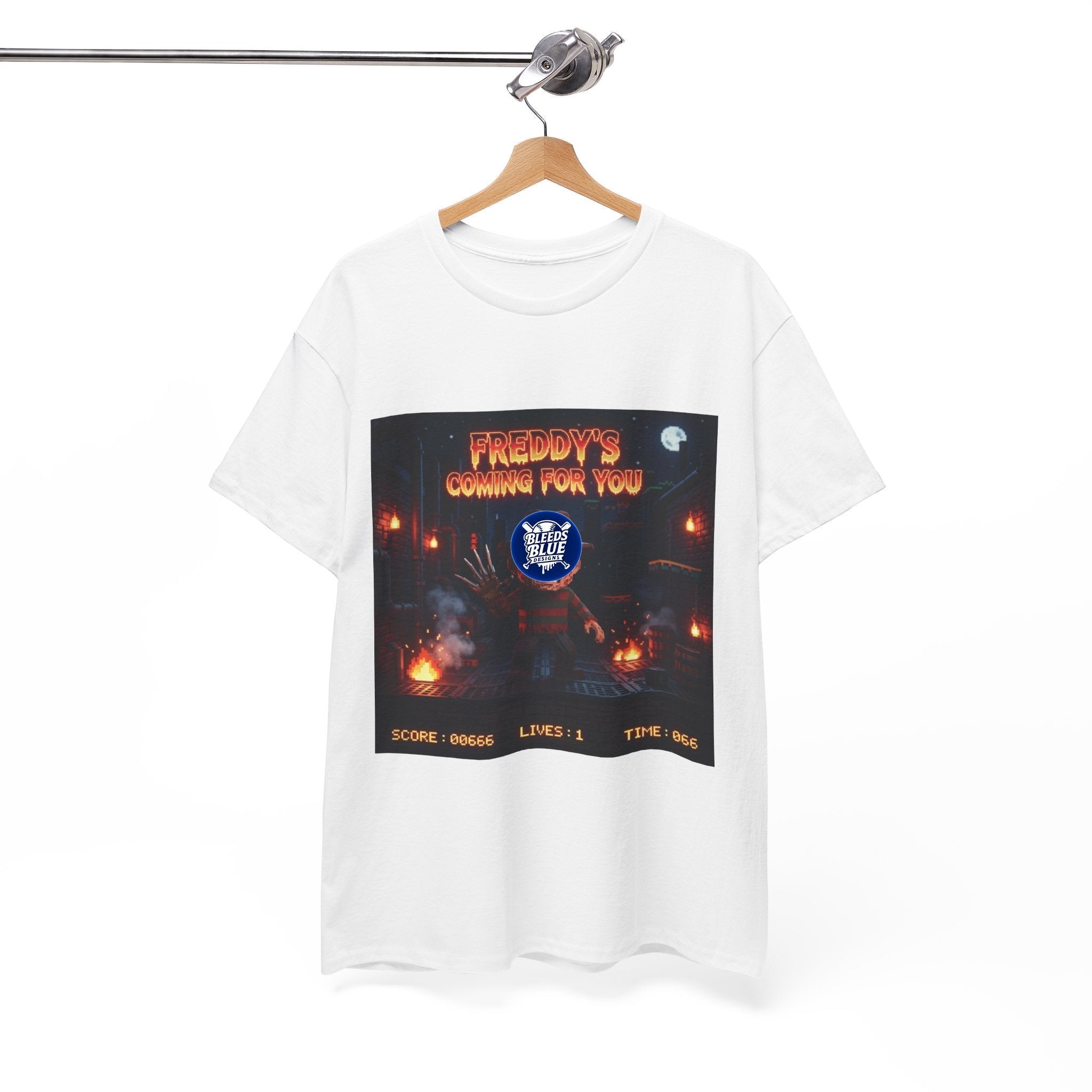 Halloween Freddy's Coming for You Retro Arcade Spooky Season T-Shirt