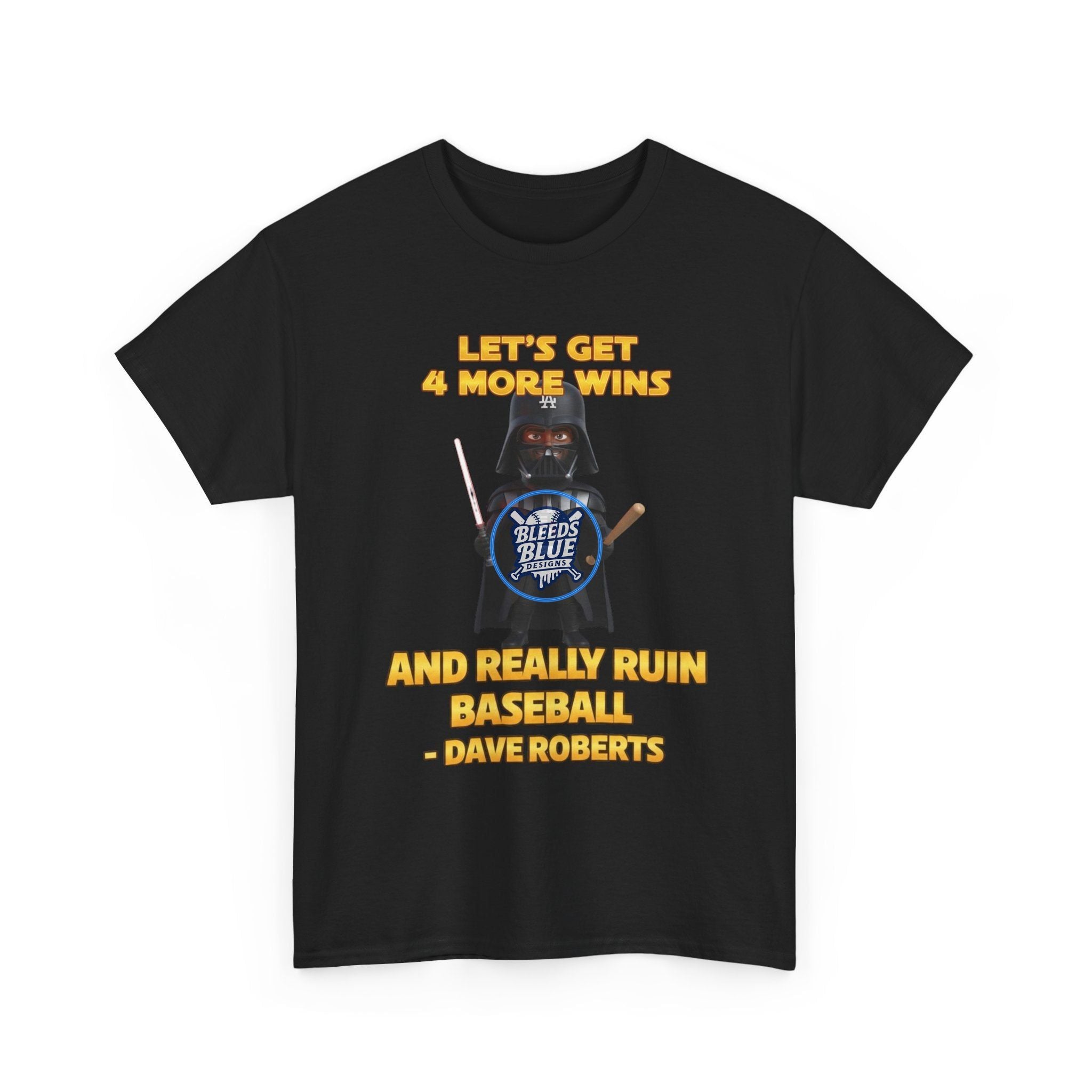 Dodgers Darth Roberts Star Wars Tee Shirt - Unisex Heavy Cotton Casual Fit