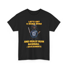 Dodgers Darth Roberts Star Wars Tee Shirt - Unisex Heavy Cotton Casual Fit