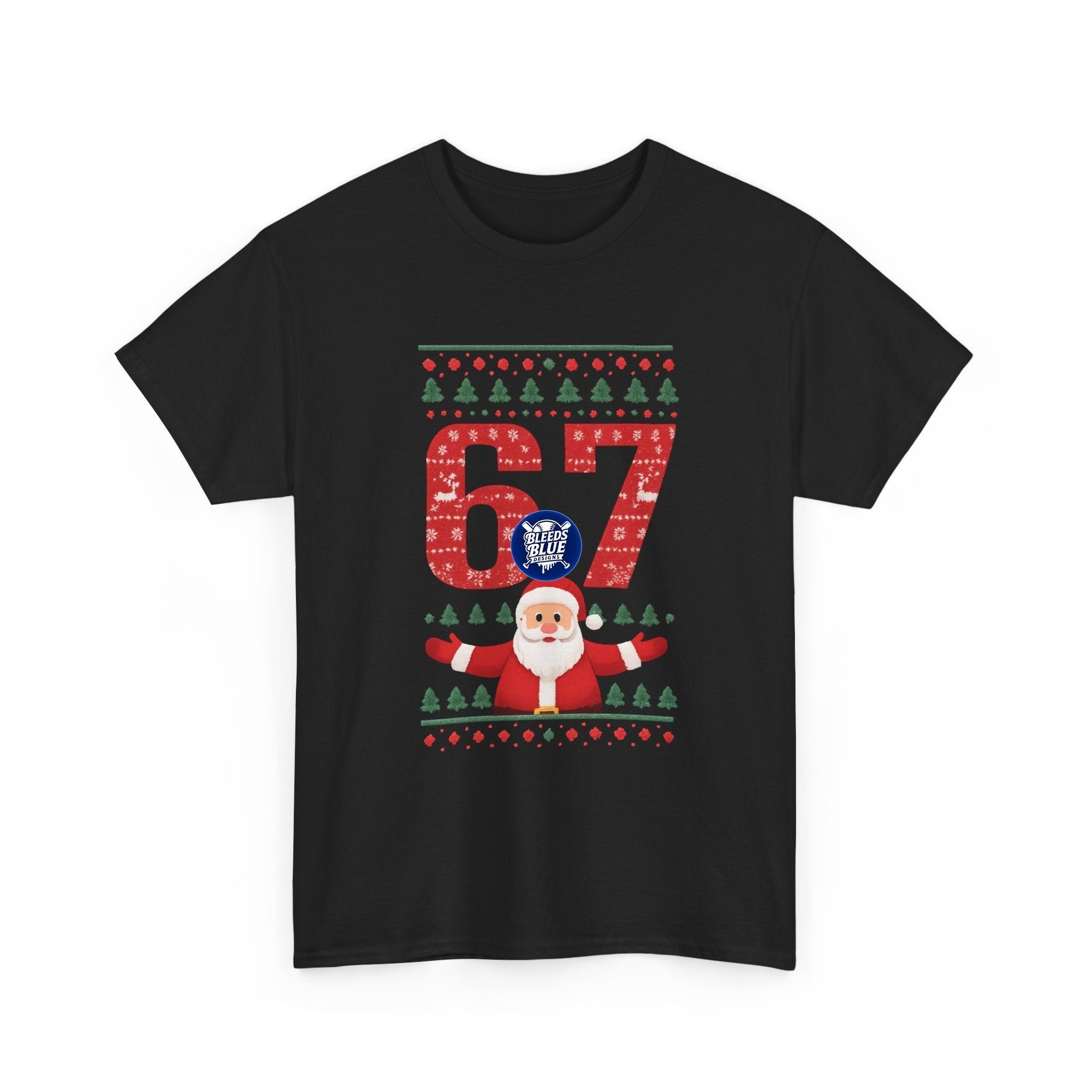 Holiday Santa 6 7 Tee Shirt - Unisex Heavy Cotton Casual Fit
