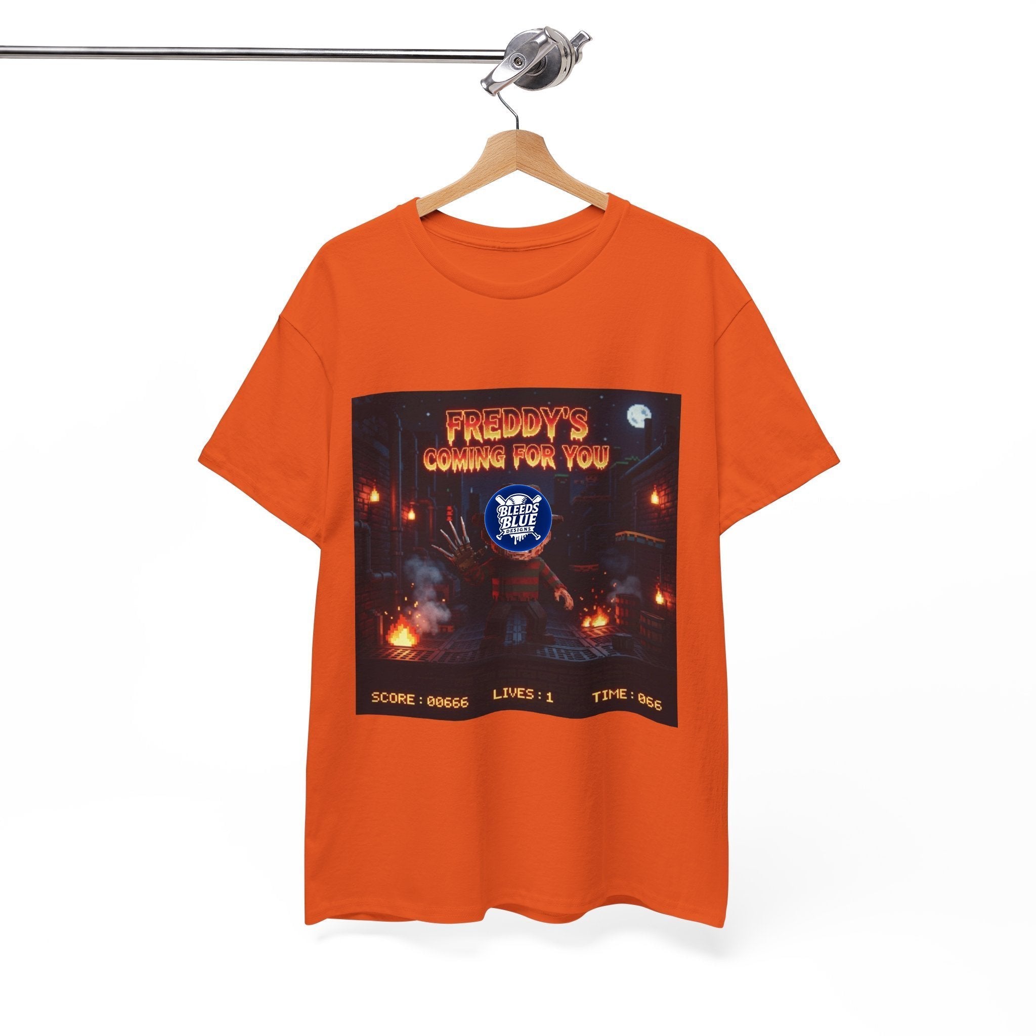 Halloween Freddy's Coming for You Retro Arcade Spooky Season T-Shirt