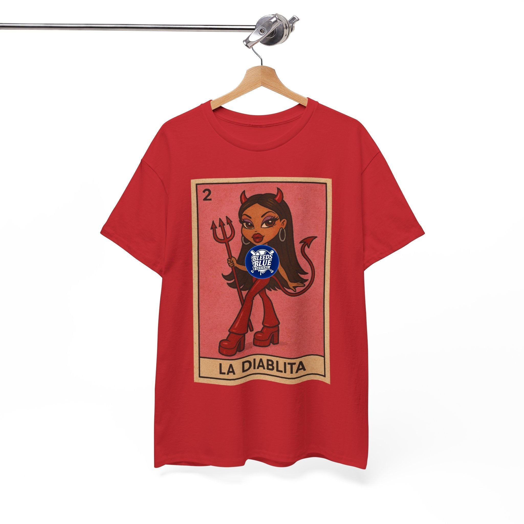La Diablita Loteria Card Tee Shirt - Unisex Heavy Cotton Casual Fit