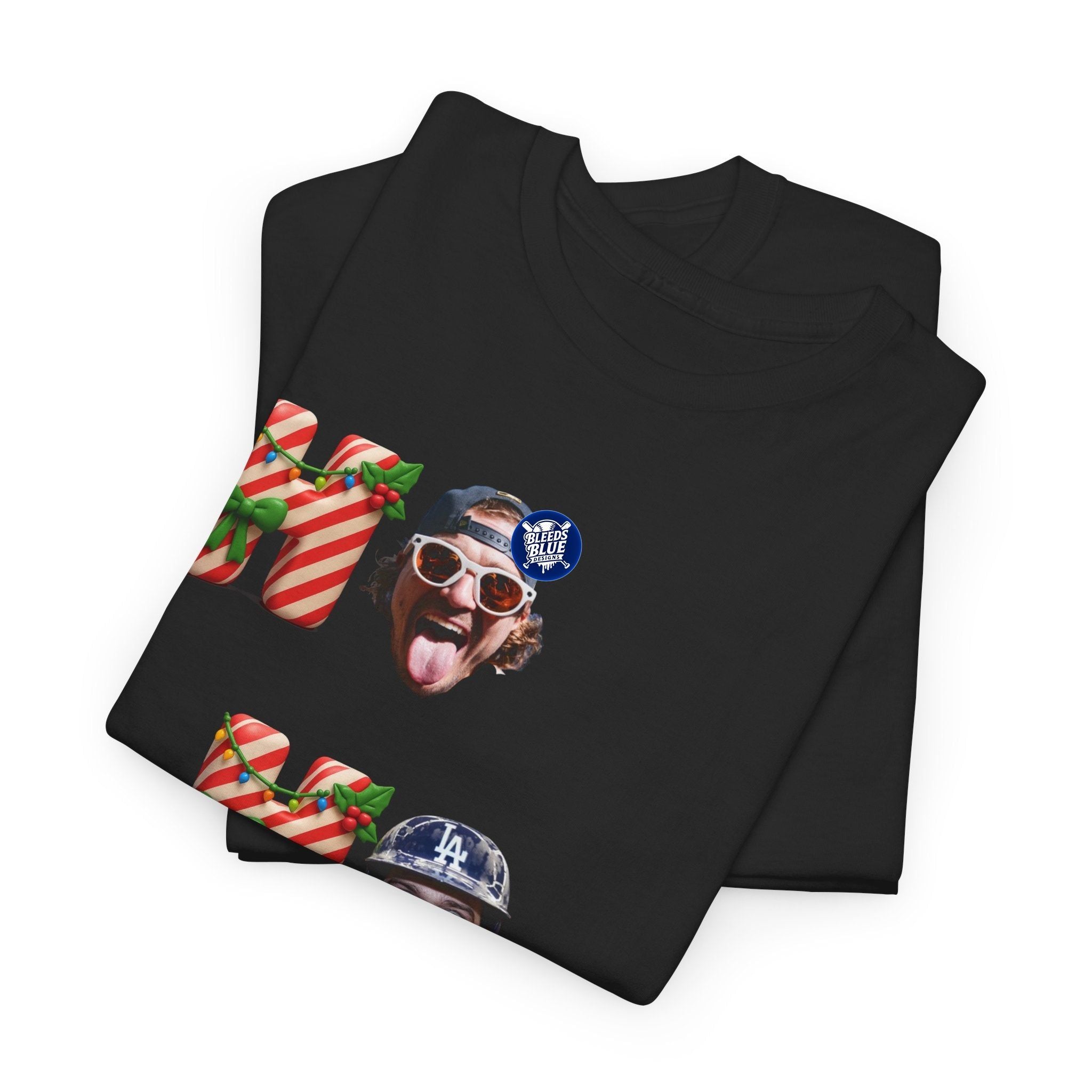 Holiday Kike Ho Ho Ho Tee Shirt - Unisex Heavy Cotton Casual Fit