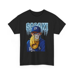 Dodgers Roki Sasaki Ice Anime Tee Shirt - Unisex Heavy Cotton Casual Fit
