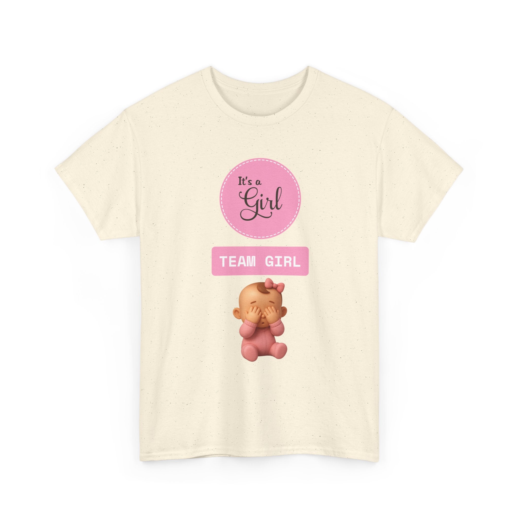 It’s a Girl "Team Girl" Baby Guess Tee — Gender Reveal/Newborn Announcement T-Shirt
