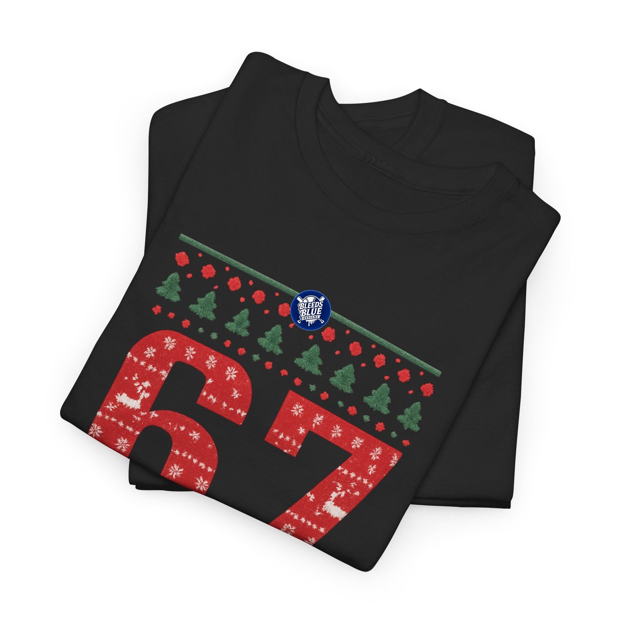 Holiday Santa 6 7 Tee Shirt - Unisex Heavy Cotton Casual Fit