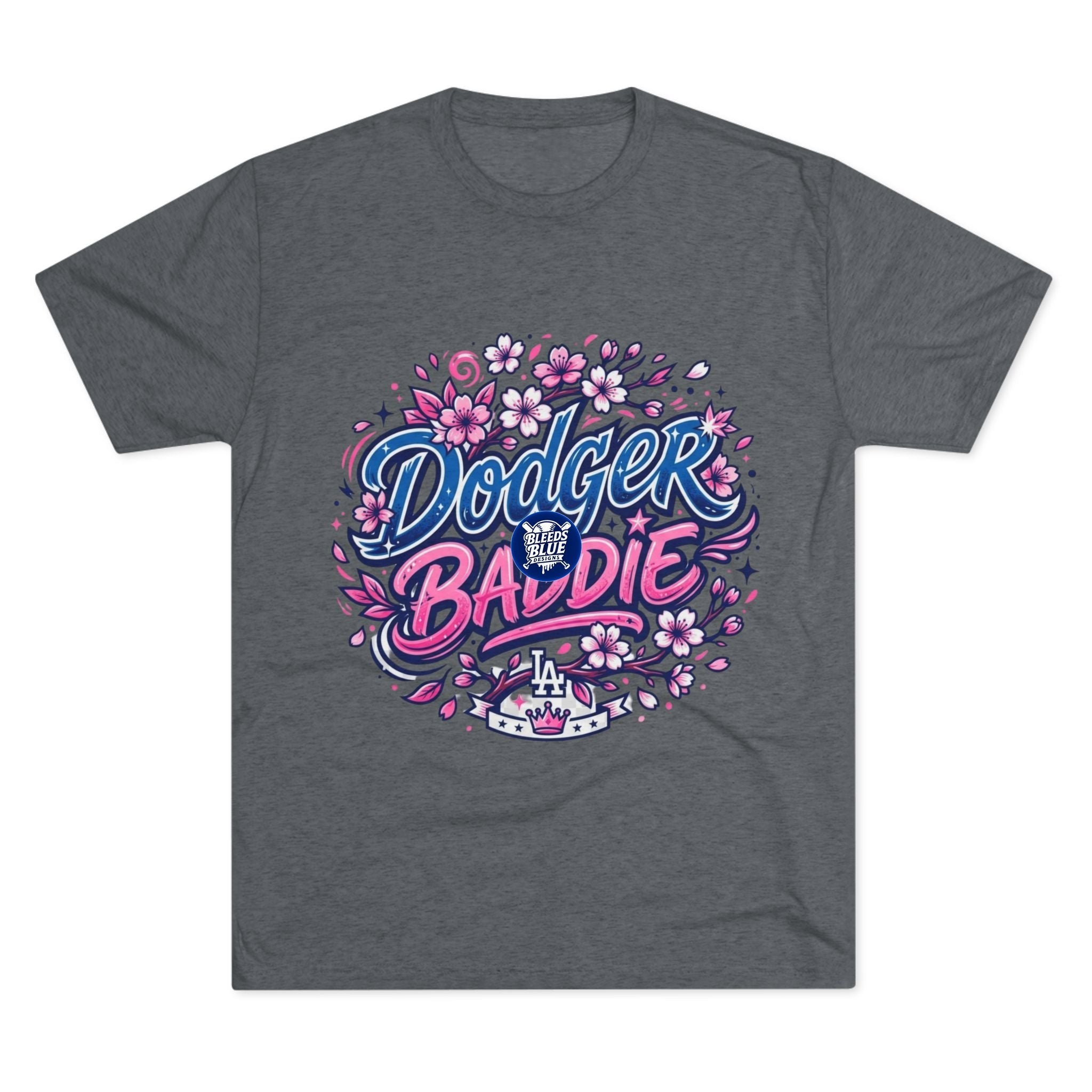 Dodger Baddie Cherry Blossom T-Shirt — Floral LA Dodgers Fan Tee