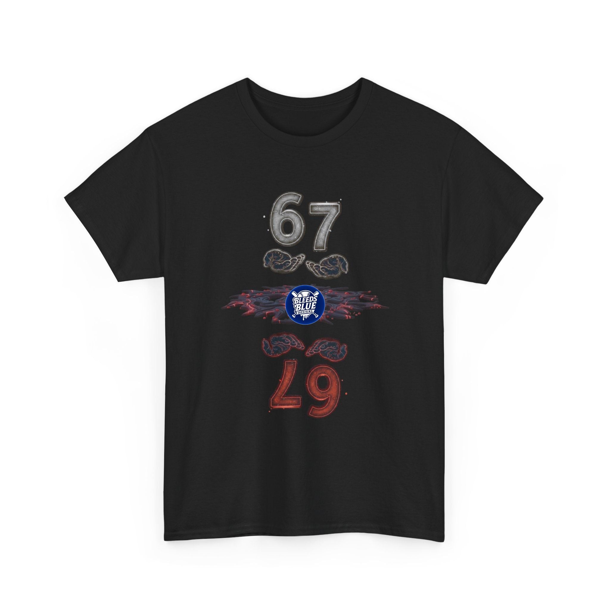 The Upside Down 6 7 Tee Shirt - Unisex Heavy Cotton Casual Fit