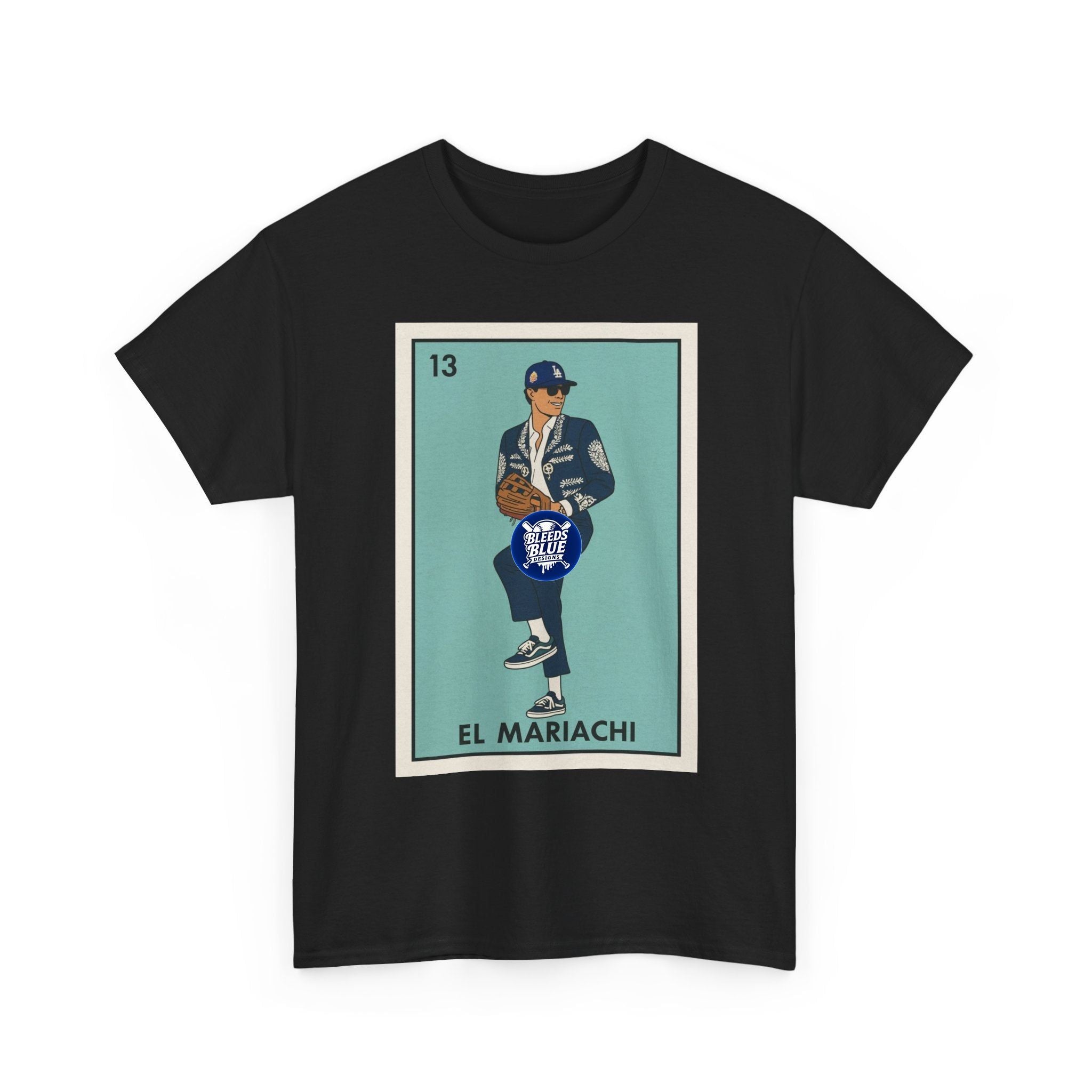 El Mariachi Lotería Tee — Vintage Mexican Card Graphic T-Shirt