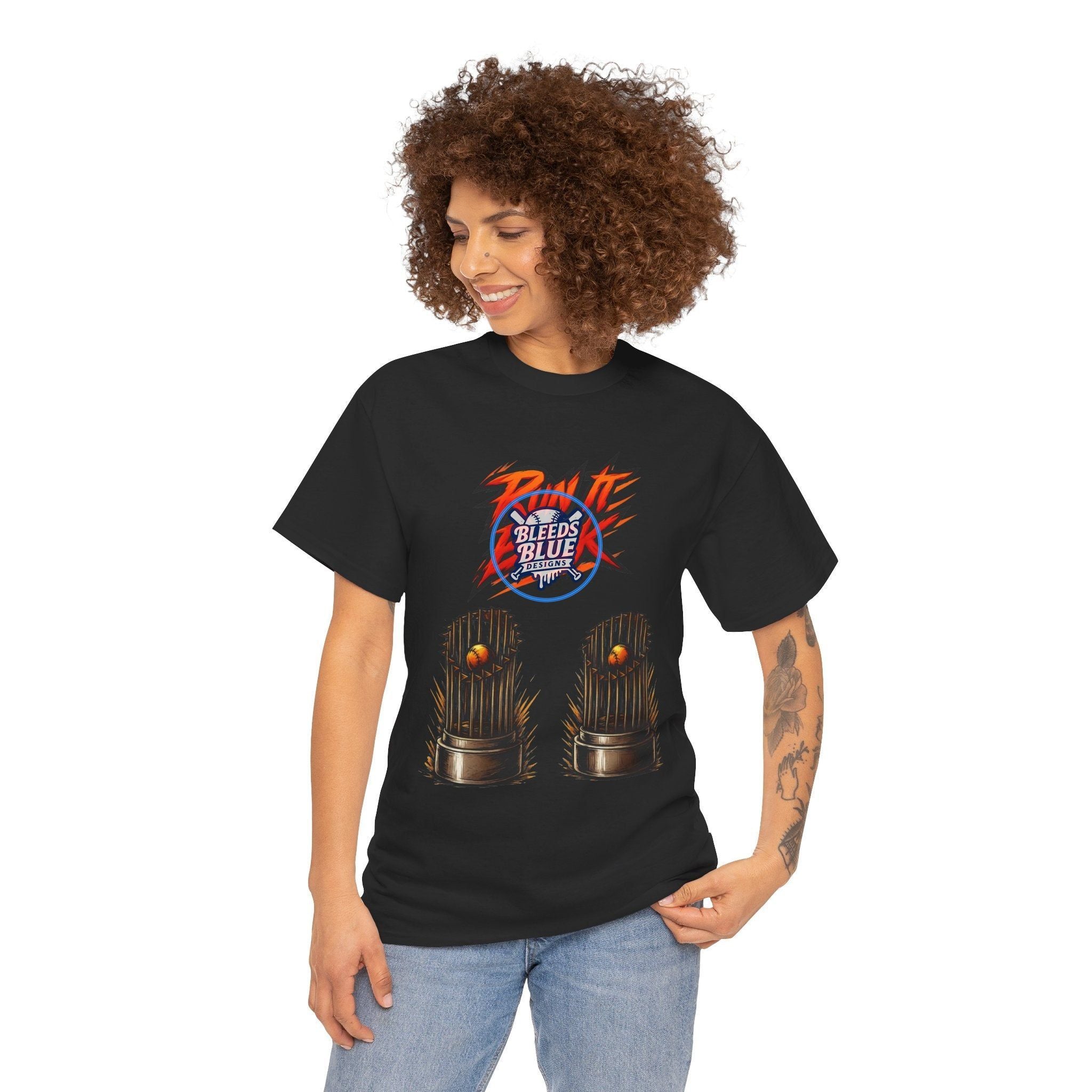 Run It Back Championship Tee Shirt - Unisex Heavy Cotton Casual Fit