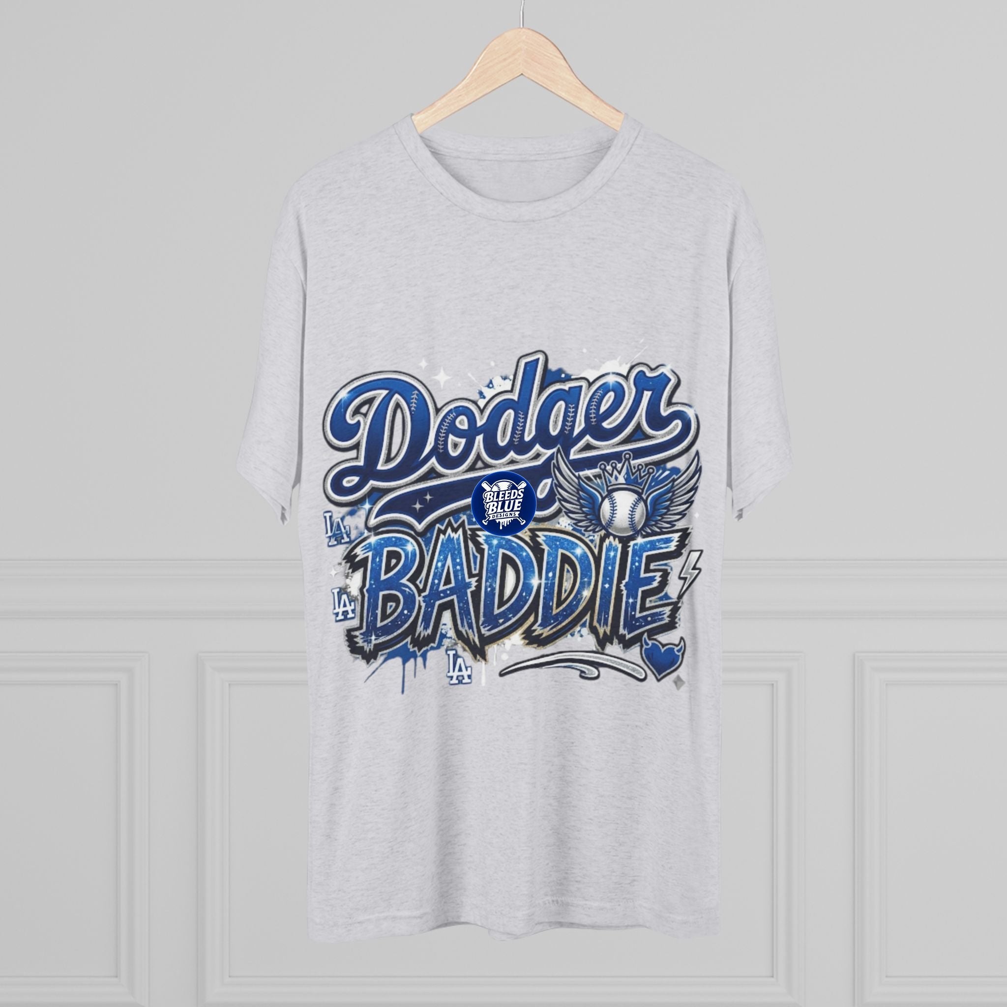 Dodger Baddie Tee - LA Baseball Fan Graphic Shirt