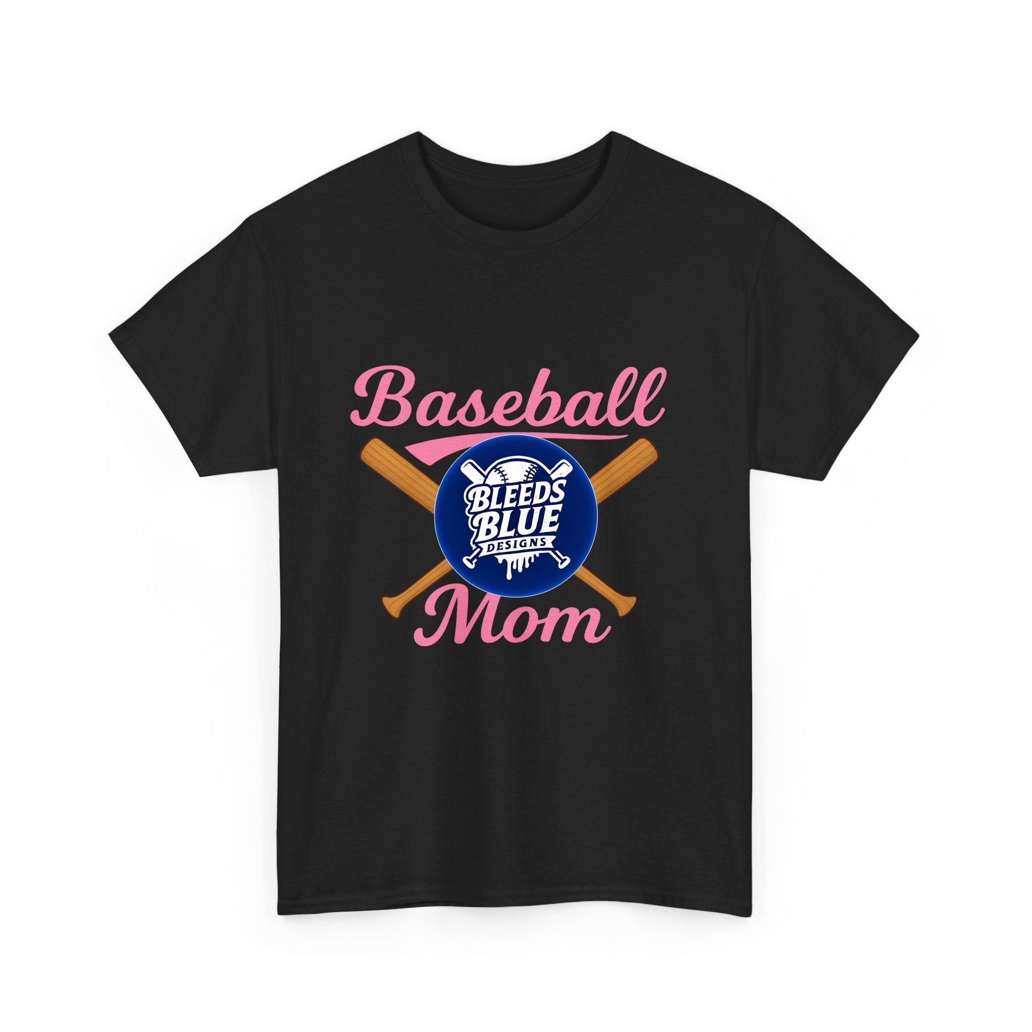Pink Baseball Mom Tee Shirt - Unisex Heavy Cotton Casual Fit
