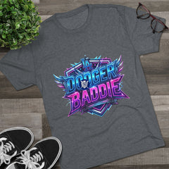 Dodger Baddie Graphic Tee — Retro Neon Gaming Style Shirt
