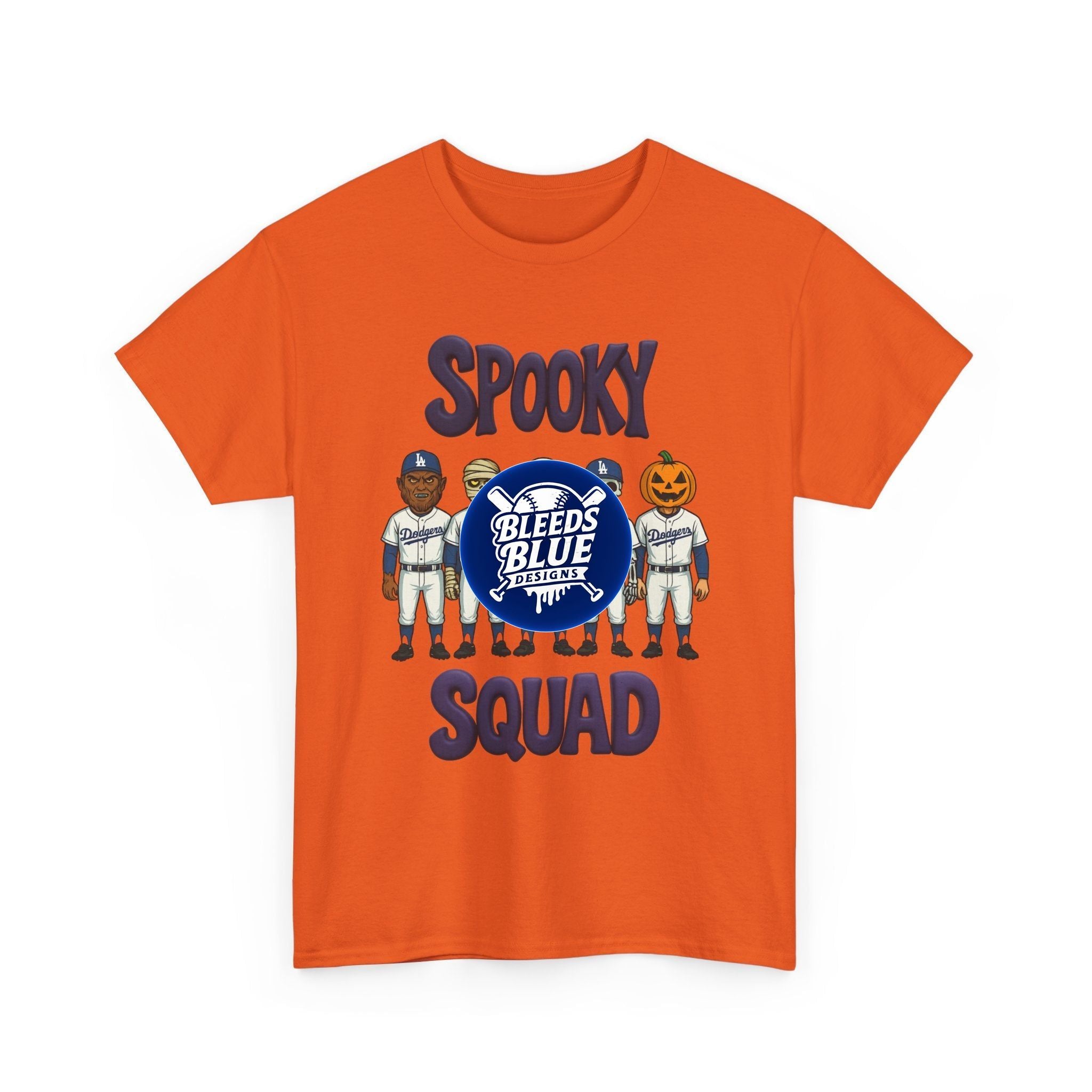 Halloween Spooky Squad Tee Shirt - Unisex Heavy Cotton Casual Fit