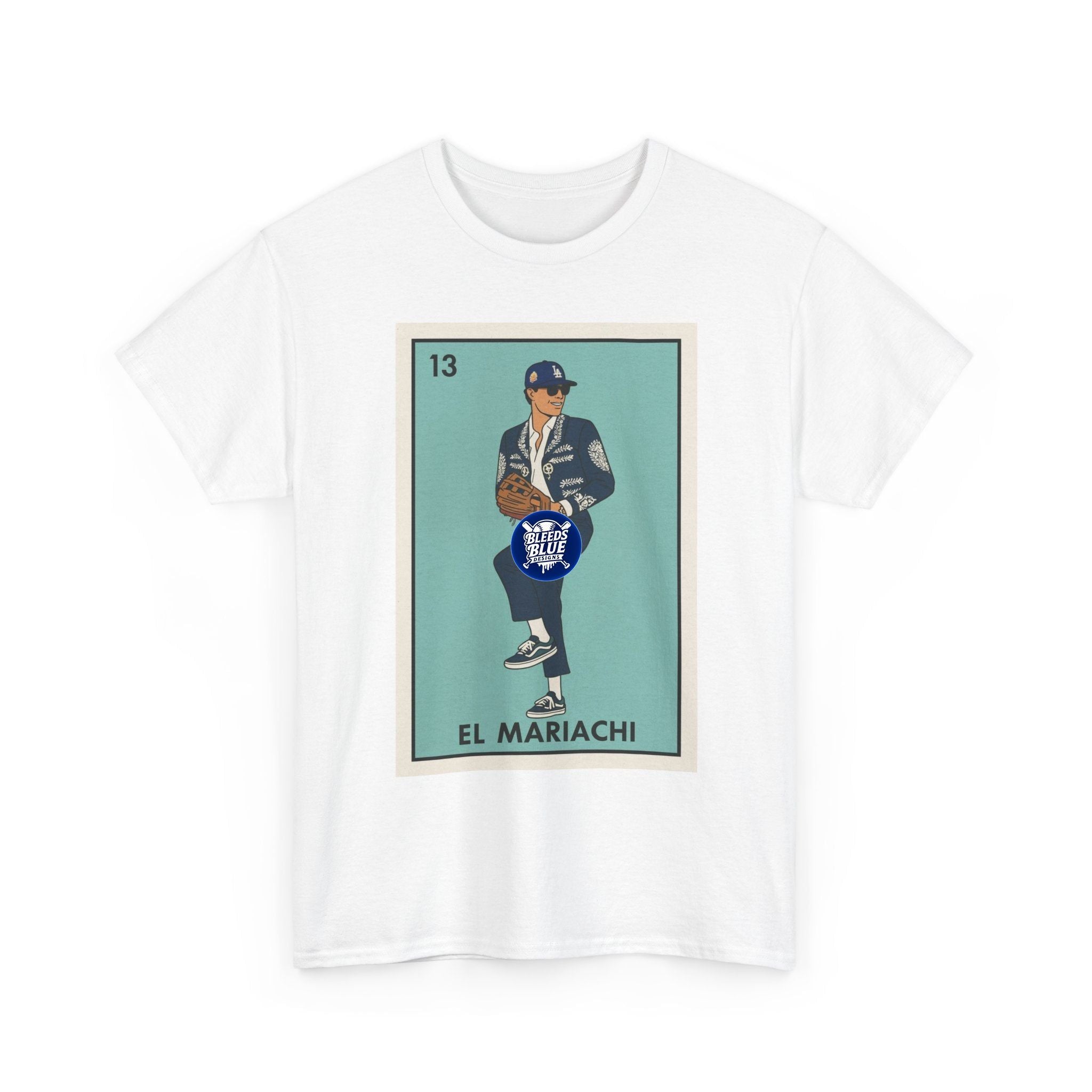 El Mariachi Lotería Tee — Vintage Mexican Card Graphic T-Shirt