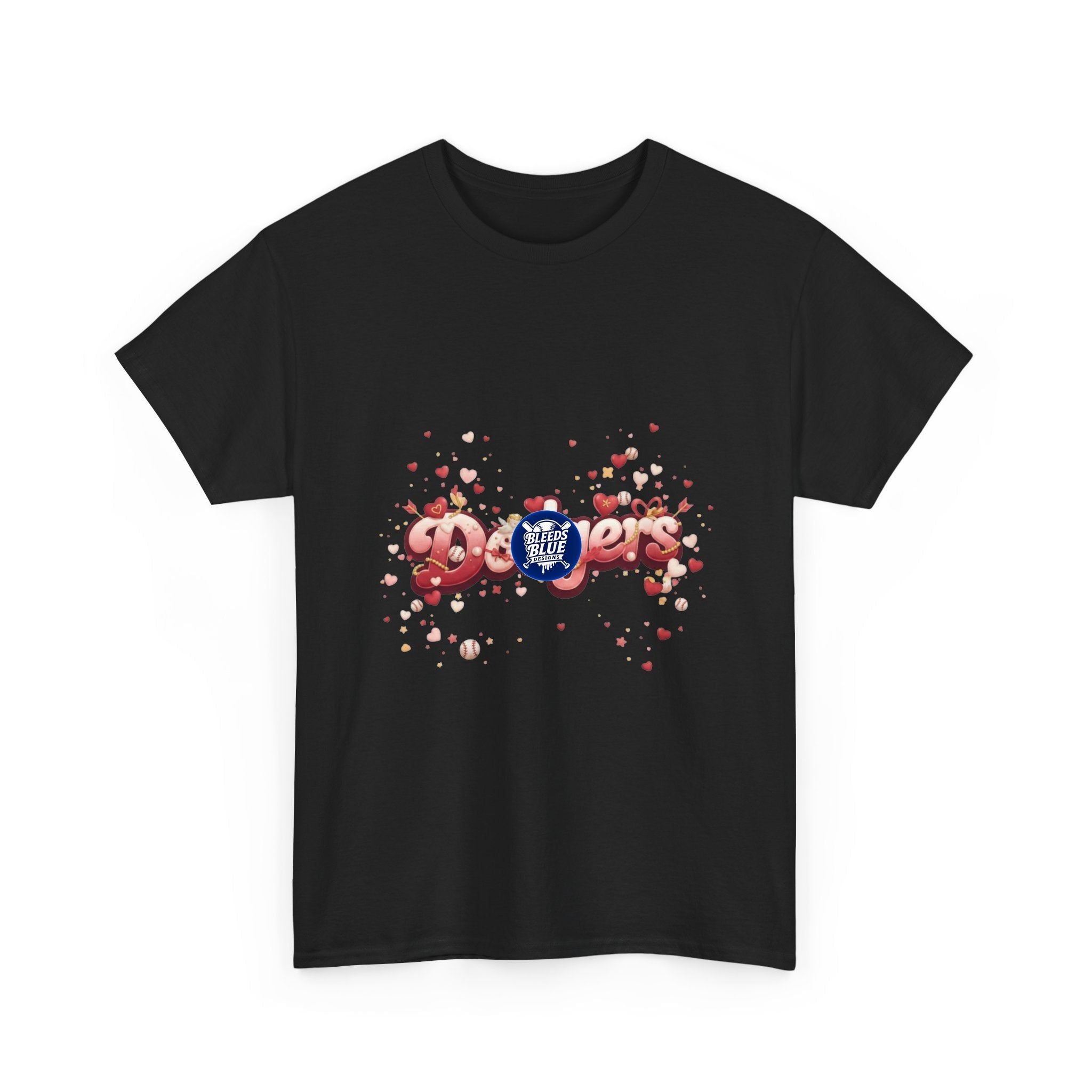Dodgers Valentine Tee Shirt - Unisex Heavy Cotton Casual Fit