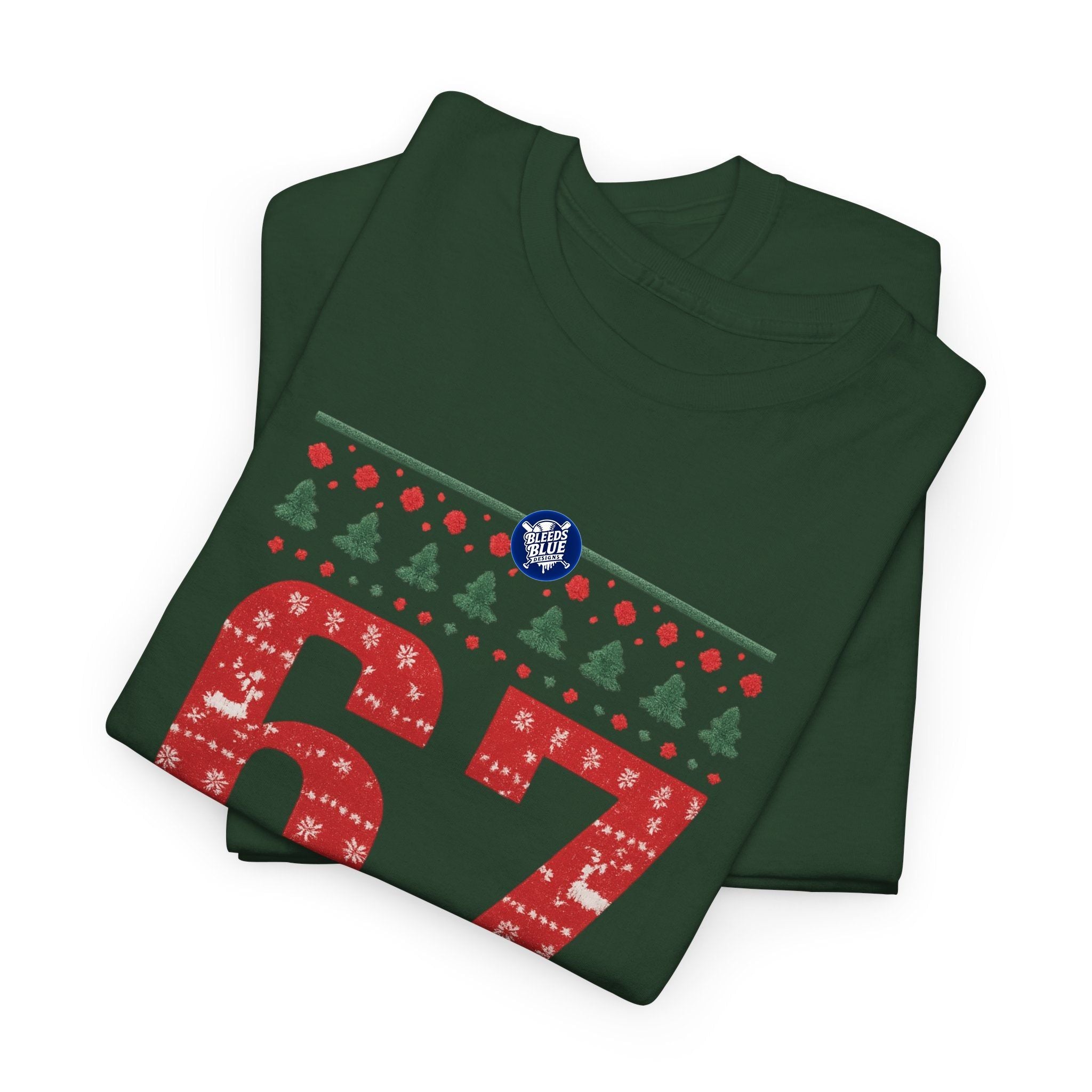 Holiday Santa 6 7 Tee Shirt - Unisex Heavy Cotton Casual Fit