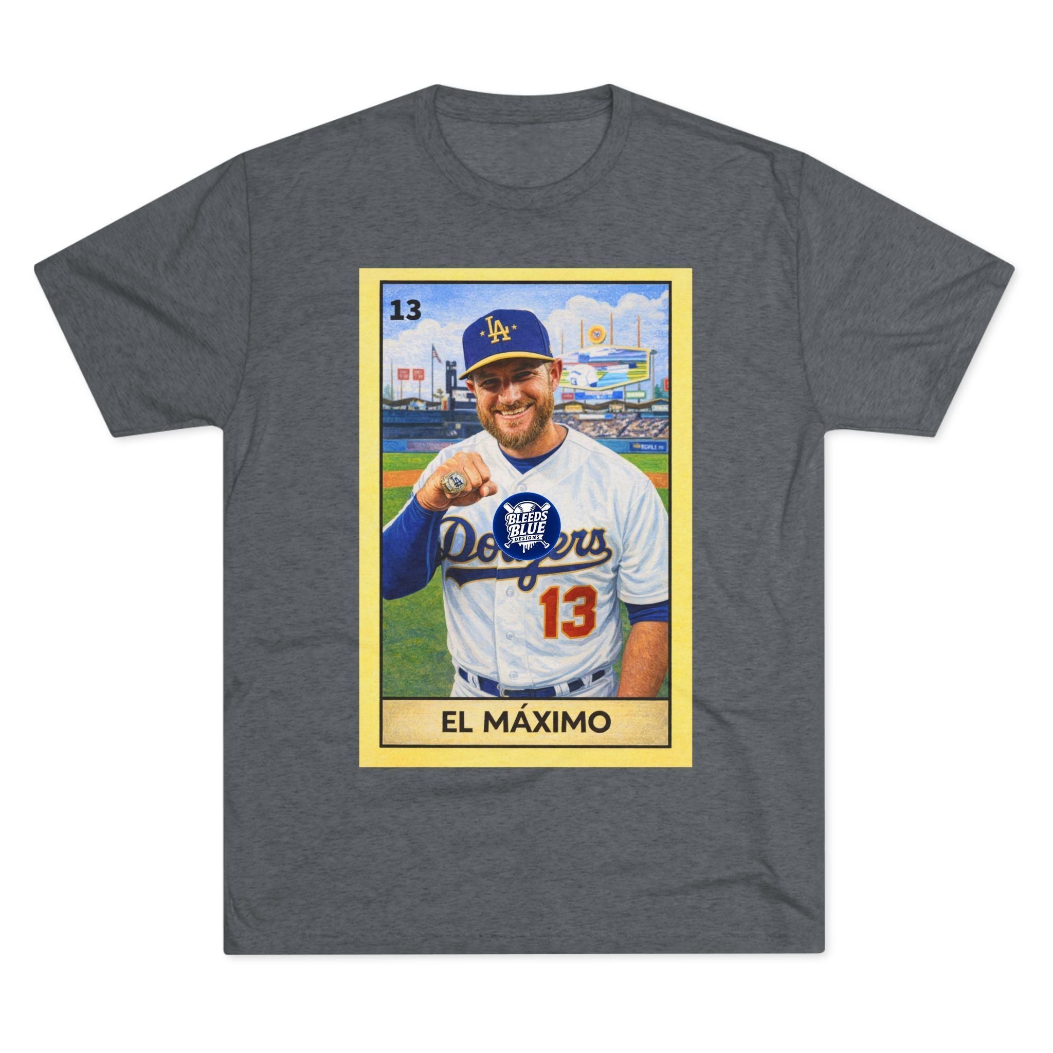Muncy El Máximo Loteria Card Tee — Tri-Blend Crew T-Shirt