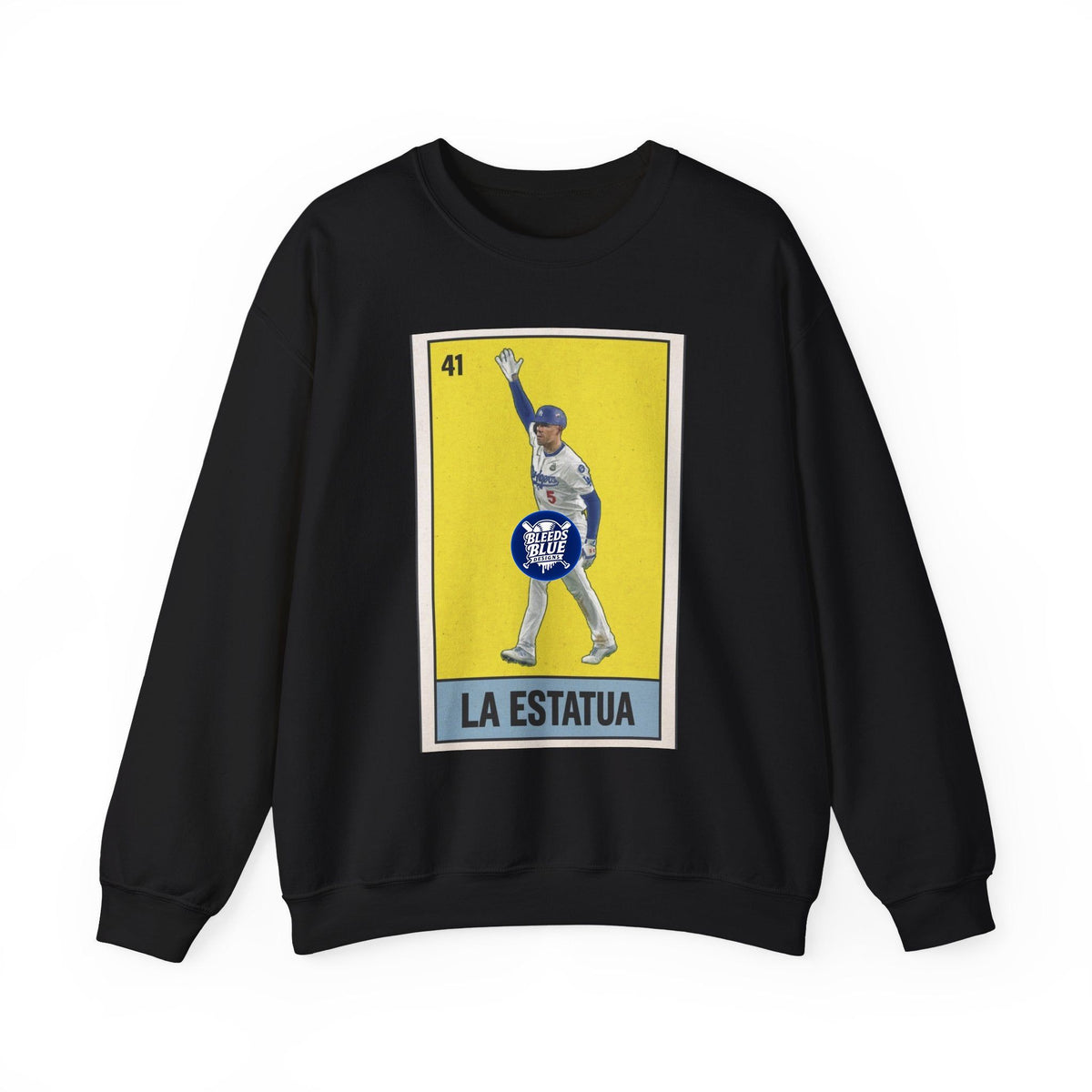 Freeman La Estatua Loteria Card Sweatshirt - Unisex Crewneck Casual Streetwear