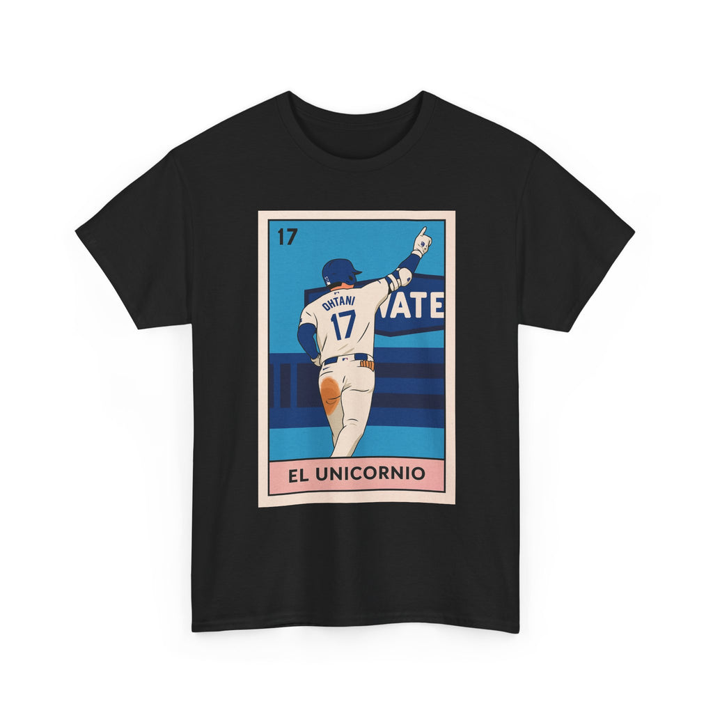 Ohtani El Unicornio Loteria Card Tee Shirt - Unisex Heavy Cotton Casual Fit