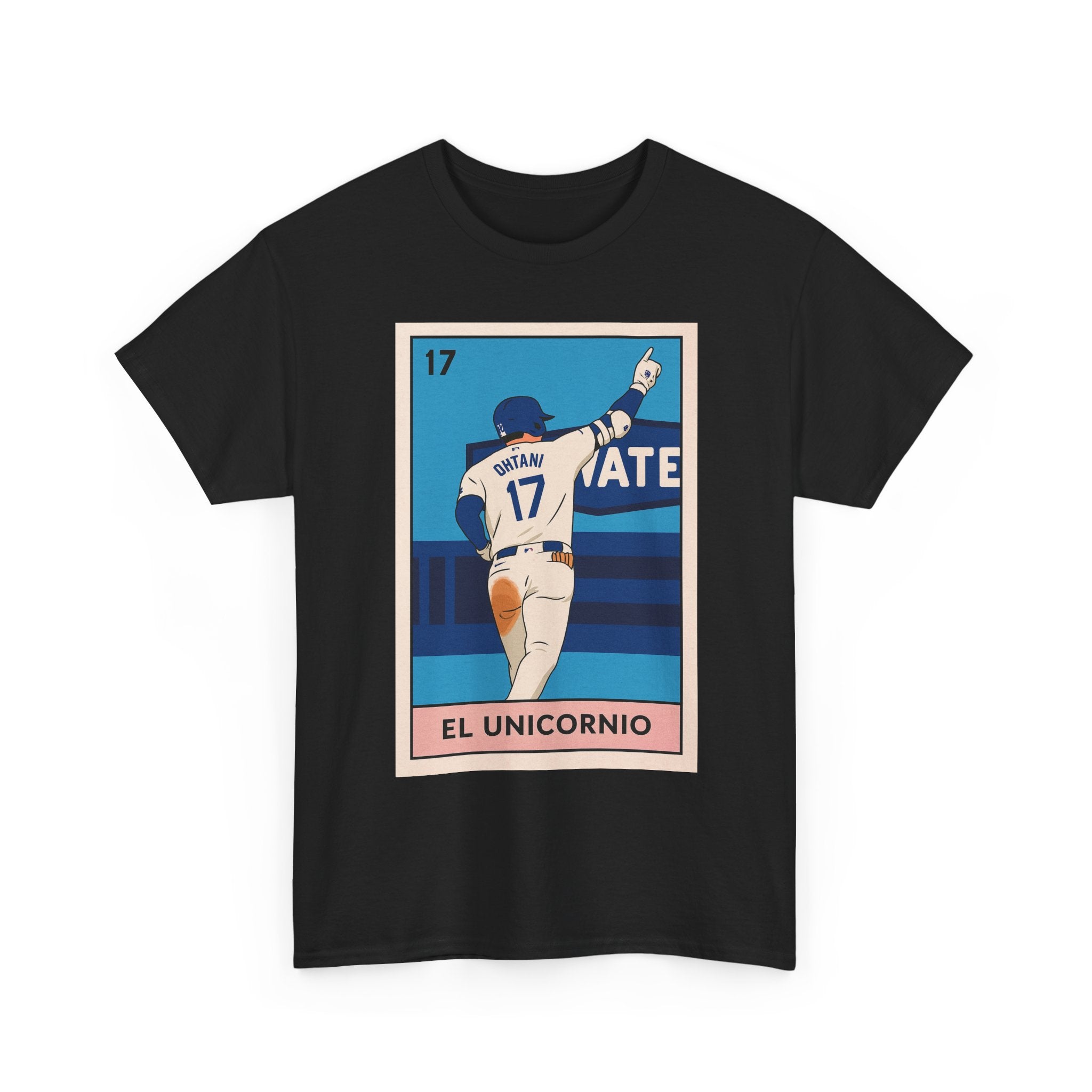 Ohtani El Unicornio Loteria Card Tee Shirt - Unisex Heavy Cotton Casual Fit