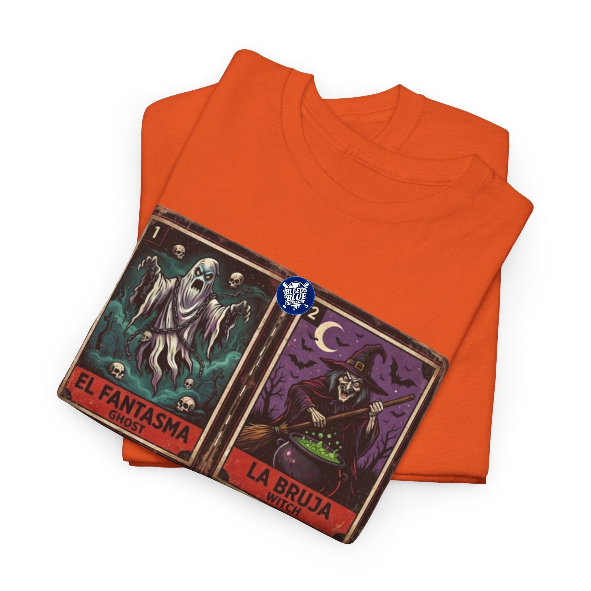 Lotería El Fantasma, La Bruja, El Vampiro, La Catrina Horror Cards Tee