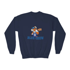 Blue Crew Koala Mascot Sweatshirt — Youth Crewneck Sweatshirt