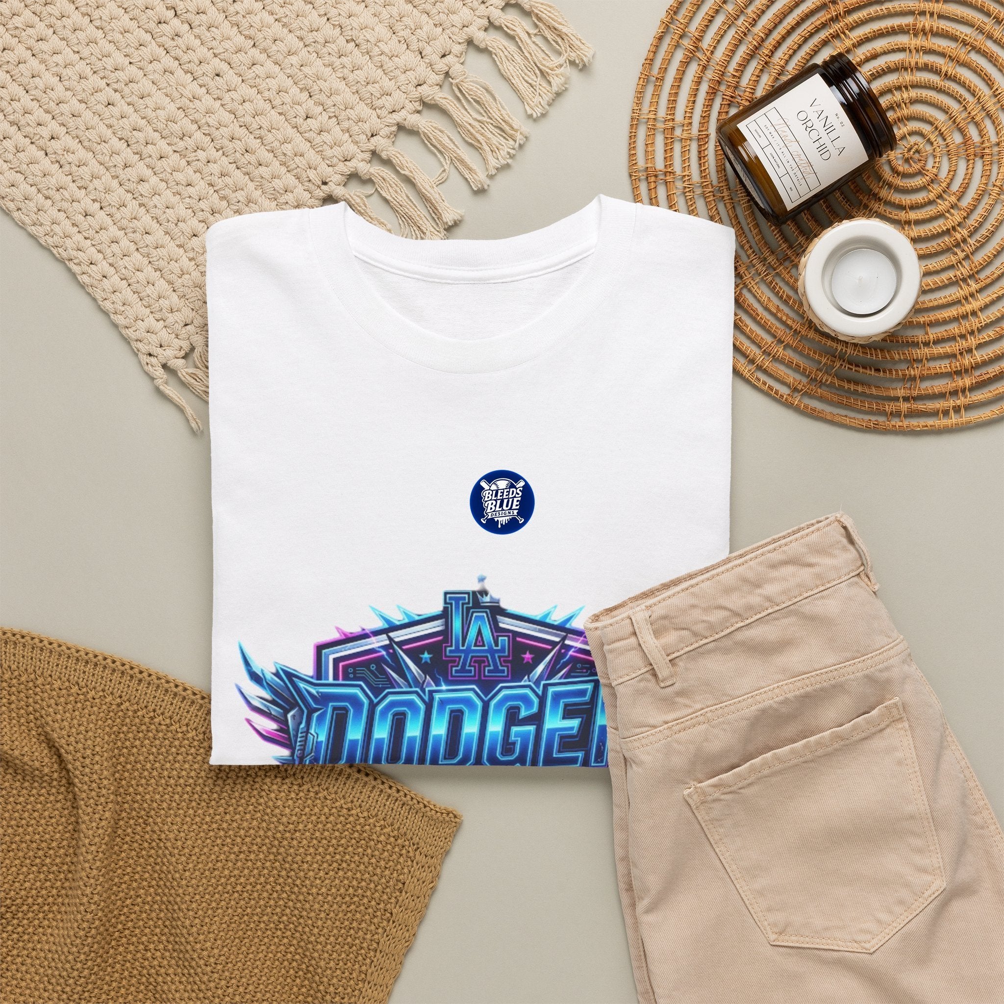 Dodger Baddie T-Shirt — 80's Neon Gaming Logo Tee