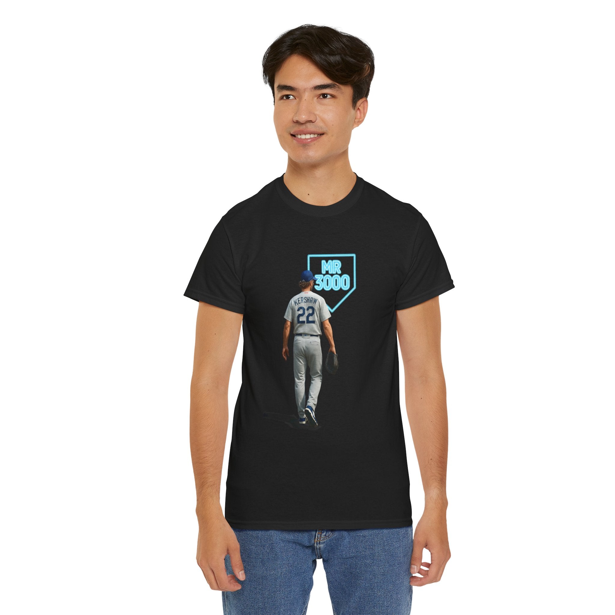 Dodgers Kershaw Mr 3000 K Tee Shirt - Unisex Heavy Cotton Tee Casual Fit