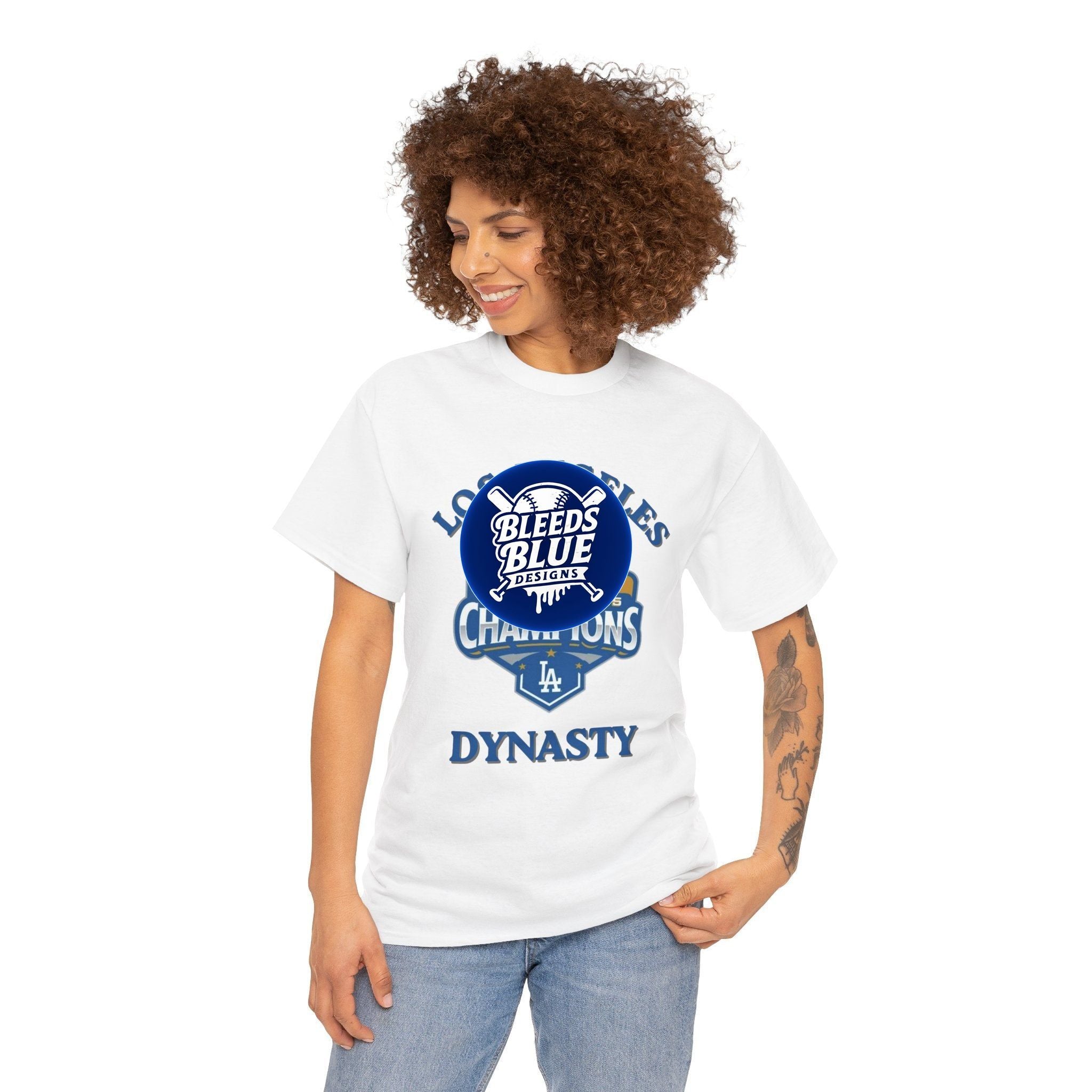 Los Angeles Dynasty Tee Shirt - Unisex Heavy Cotton Casual Fit