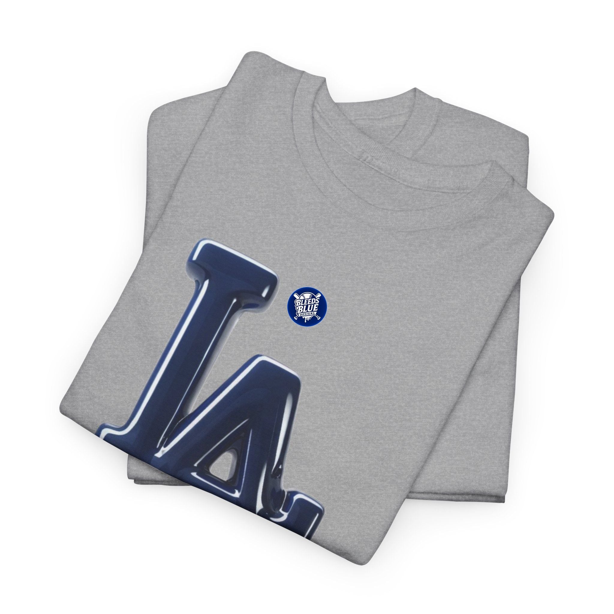 LA Urban Melting Drip Logo T-Shirt — Adult Heavy Cotton Casual Fit