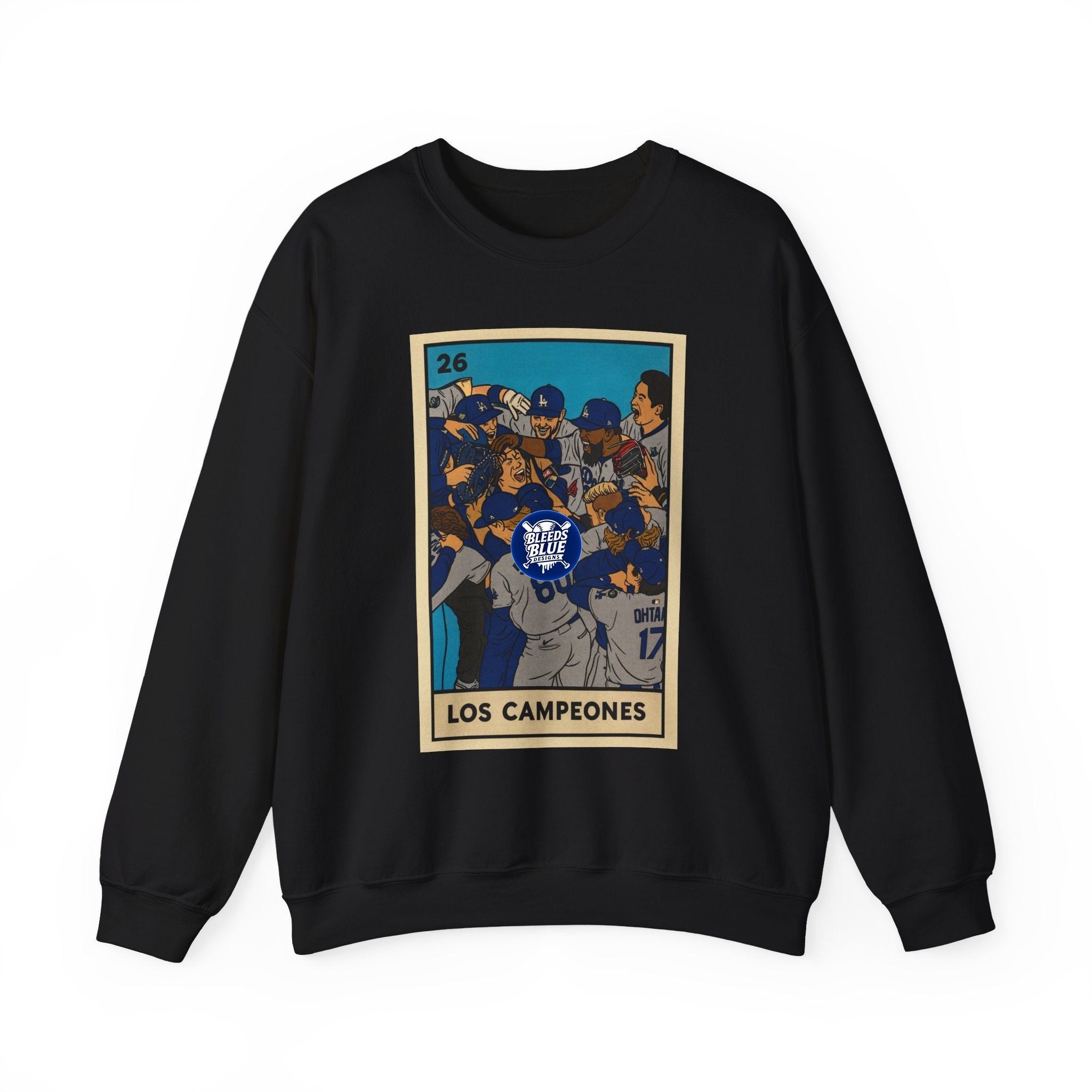 Dodgers "Los Campeones" Loteria Card Sweatshirt - Unisex Crewneck Casual Streetwear