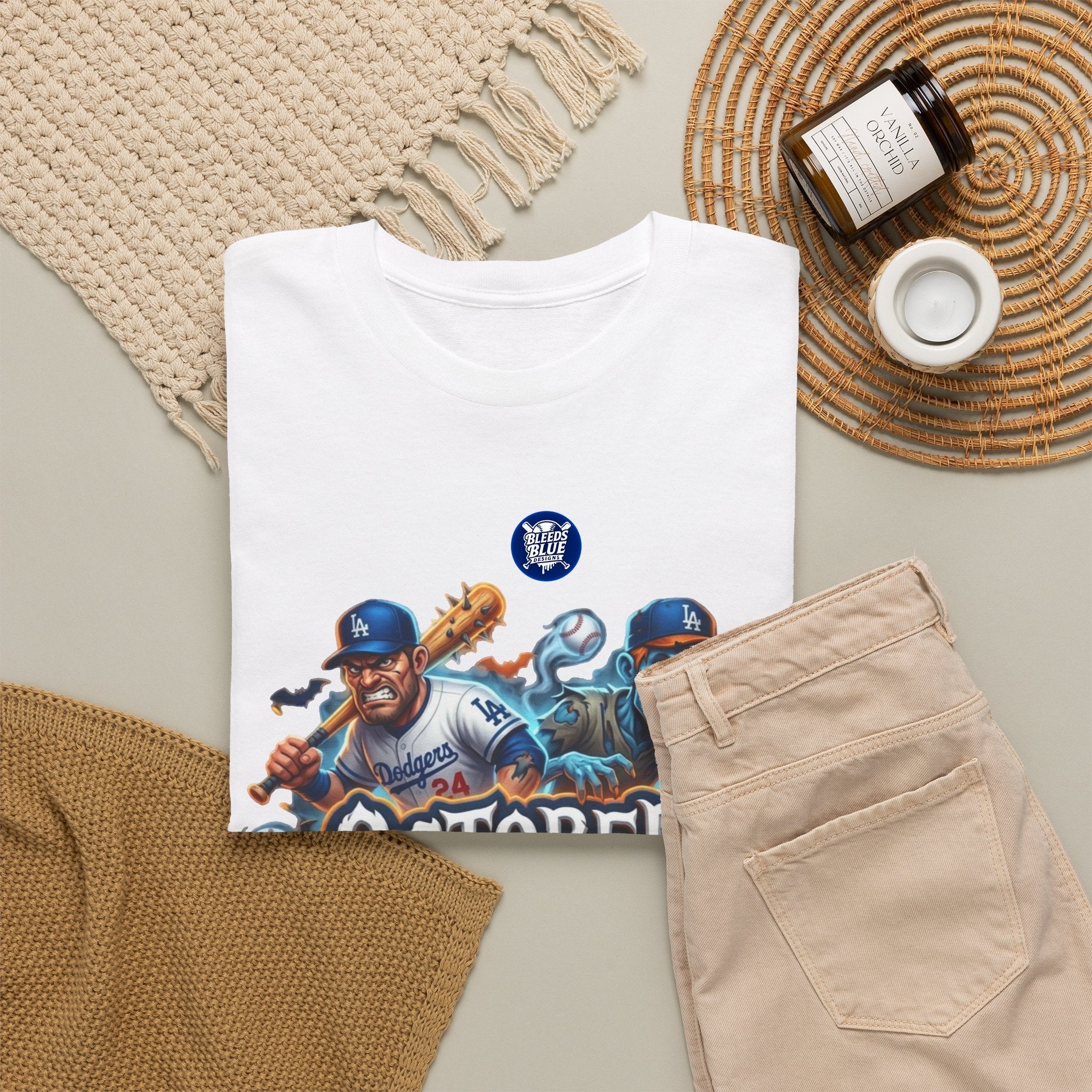 October Playoff Spirit Dodgers Baseball T-Shirt