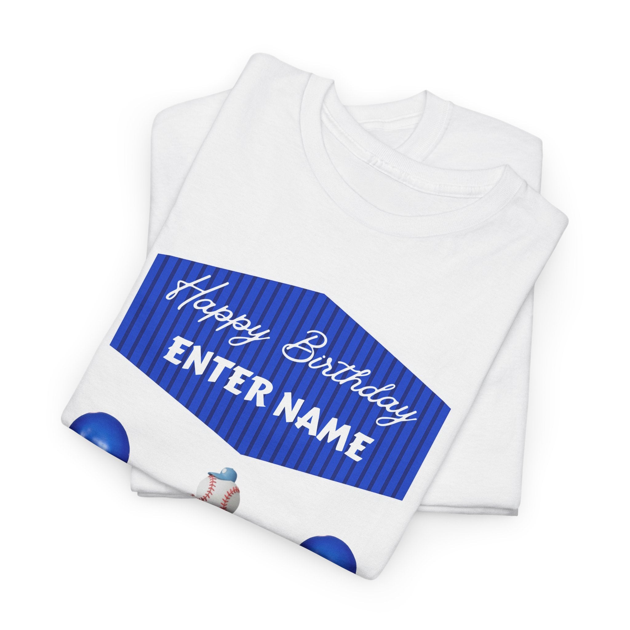 Personalized Kids Birthday Cake Tee — "Happy Birthday" Name T-Shirt