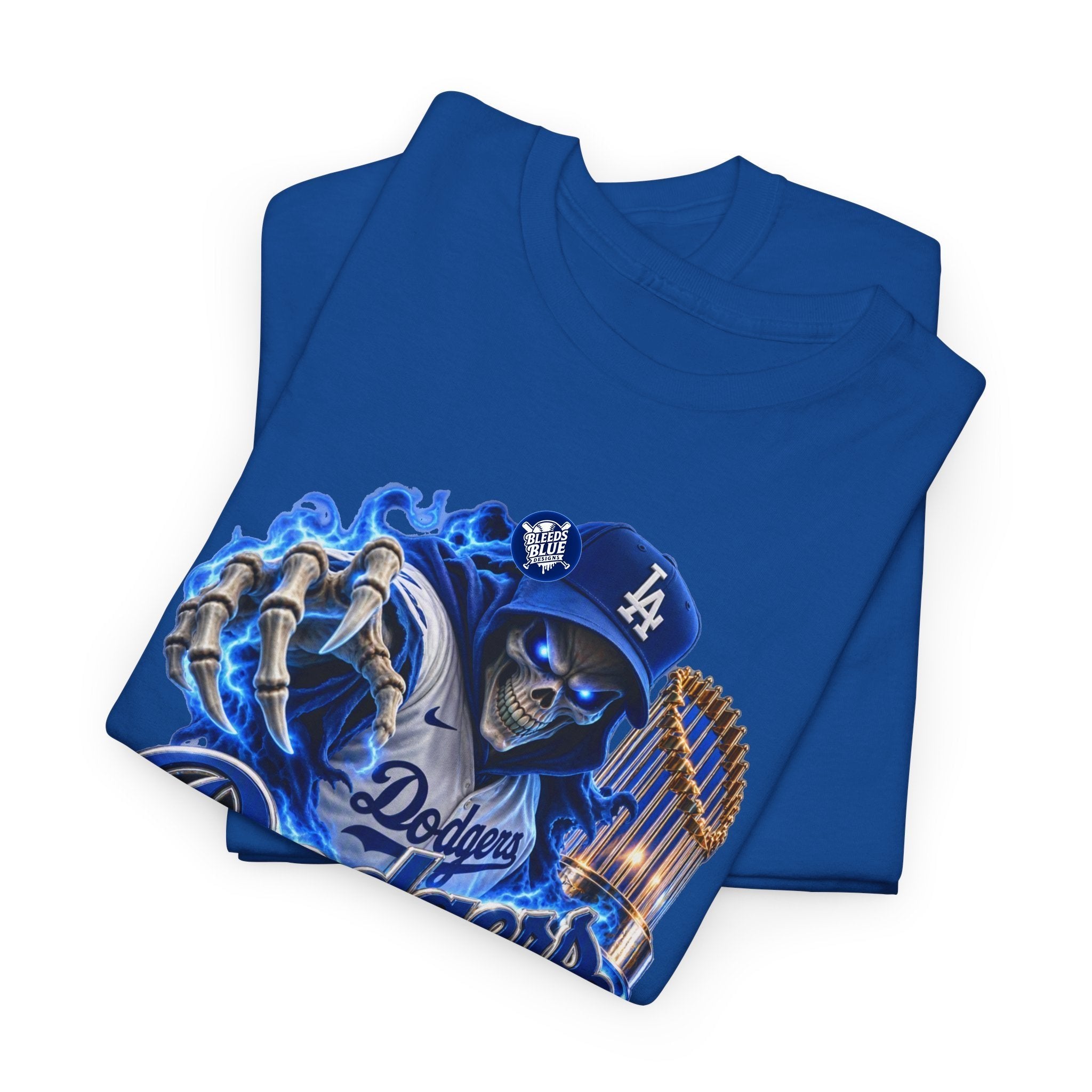 Dodgers Skeleton Road to 3-Peat Baseball T-Shirt